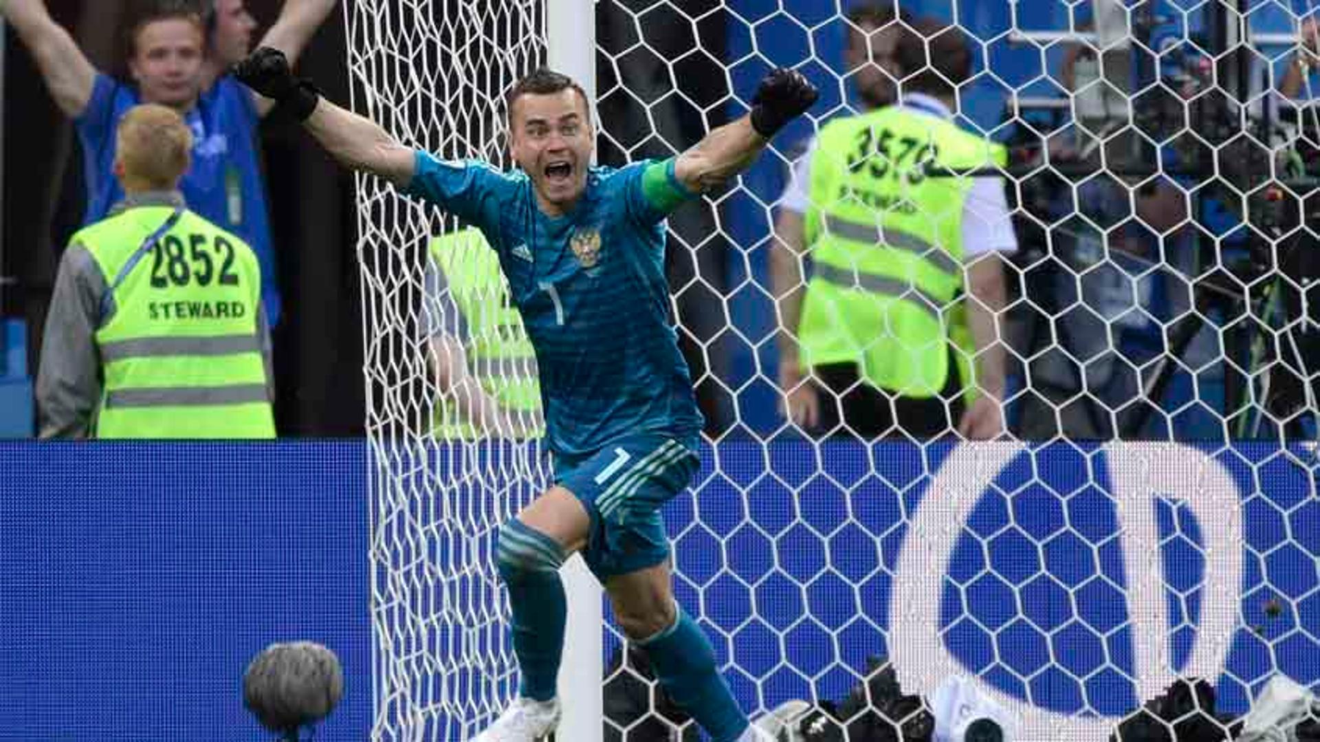 Akinfeev, o herói da Rússia contra a Espanha