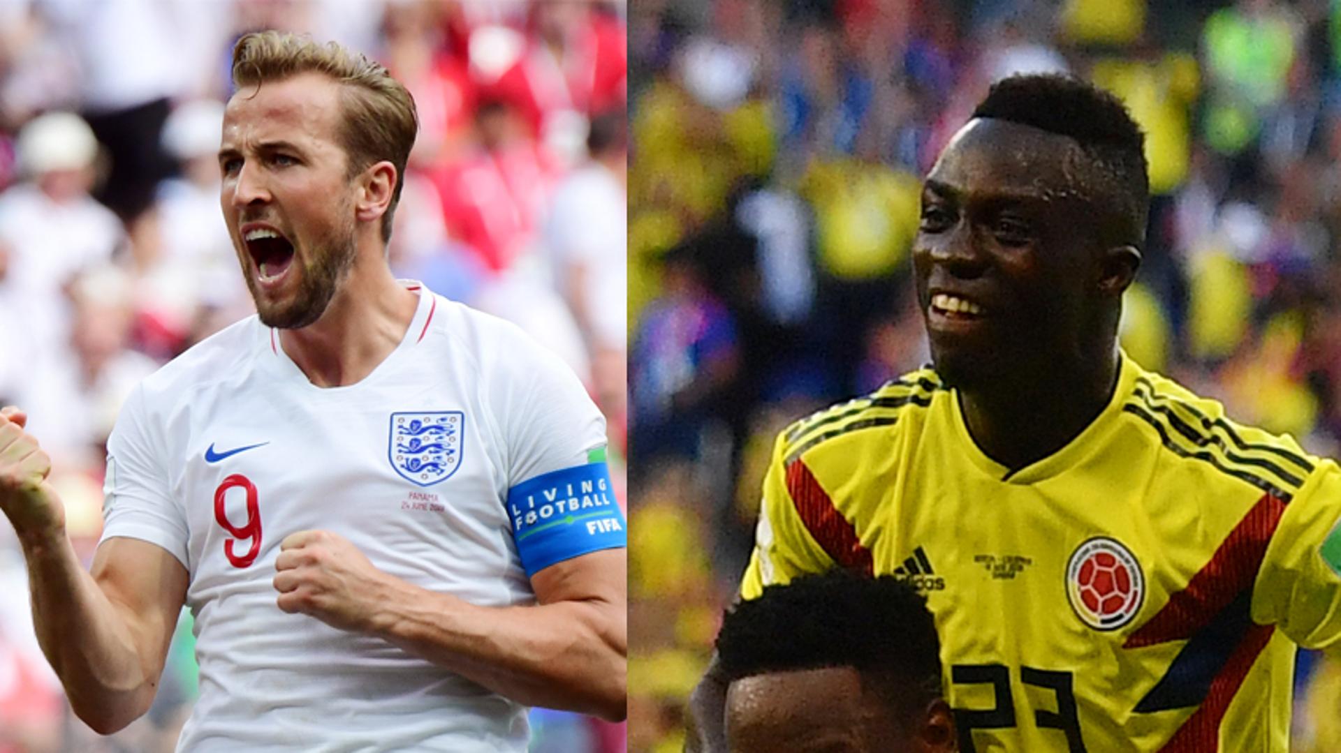 Kane (Inglaterra) e Davinson Sánchez (Colômbia)