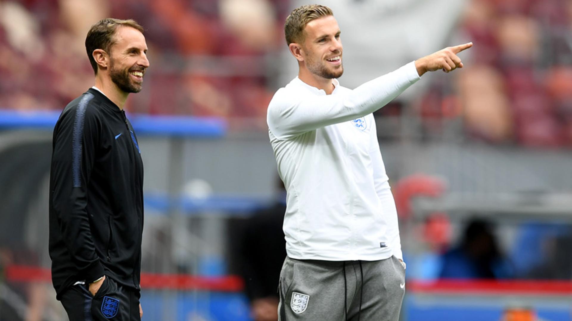 Gareth Southgate e Henderson