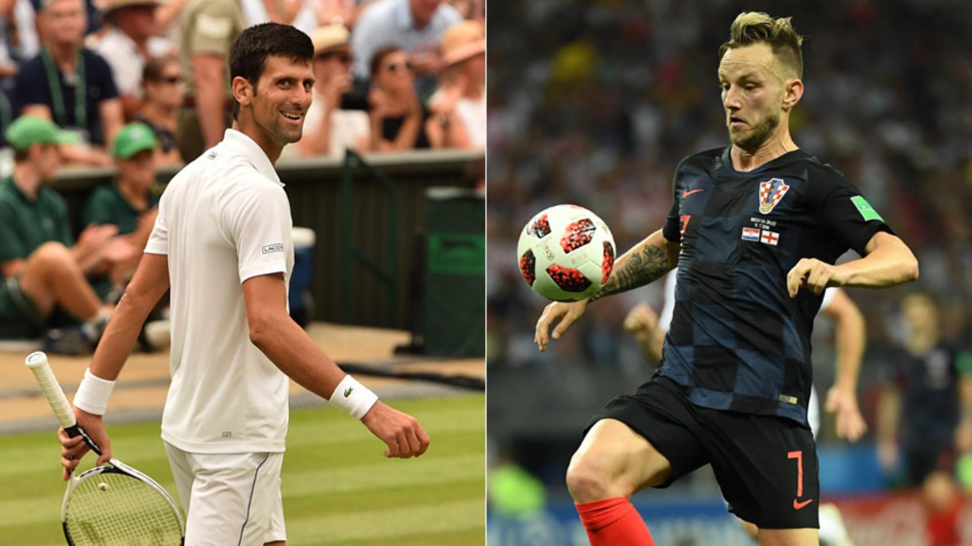 Montagem Djokovic e Rakitic