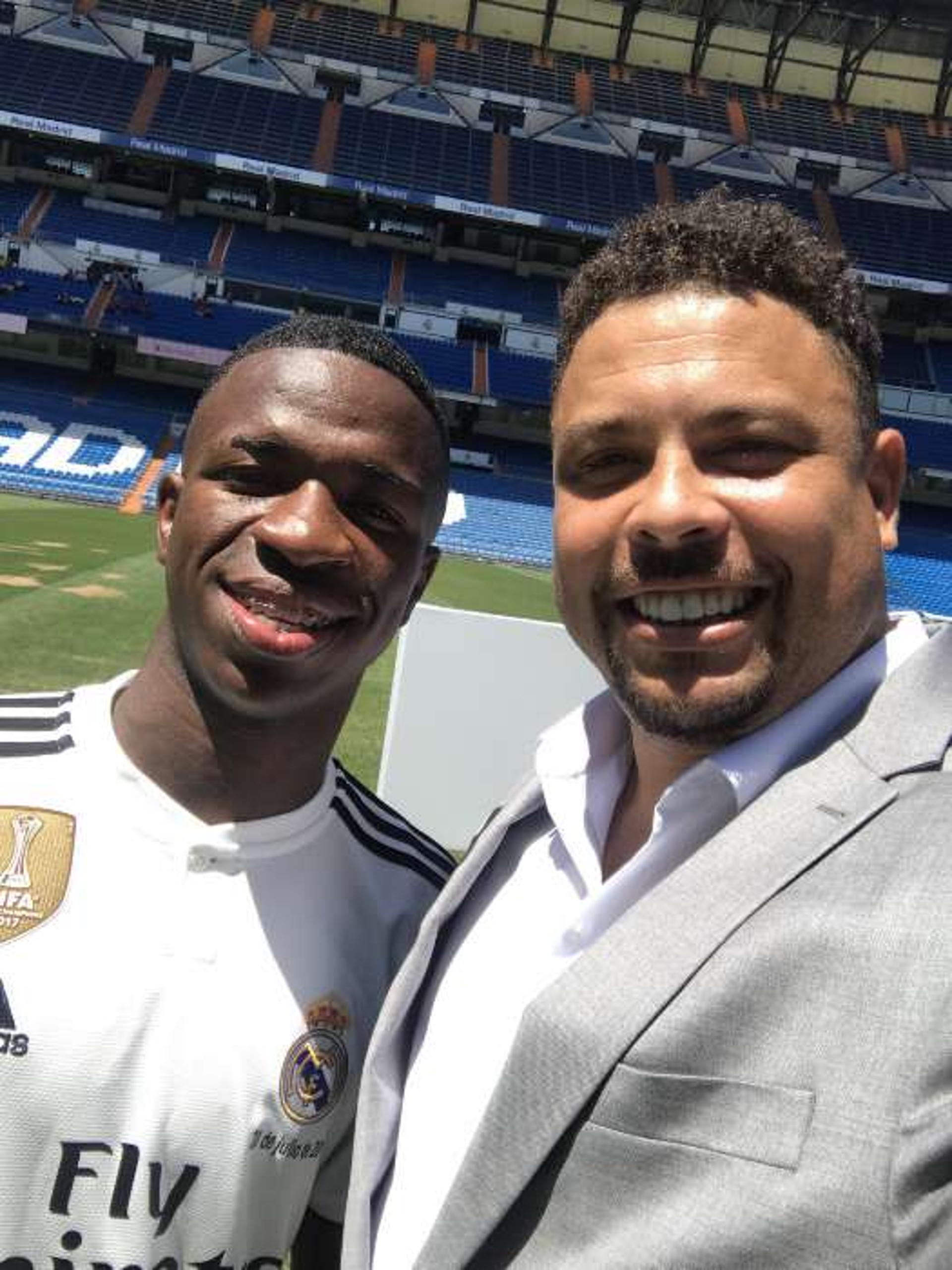 Vinicius Júnior e Ronaldo no Real Madrid