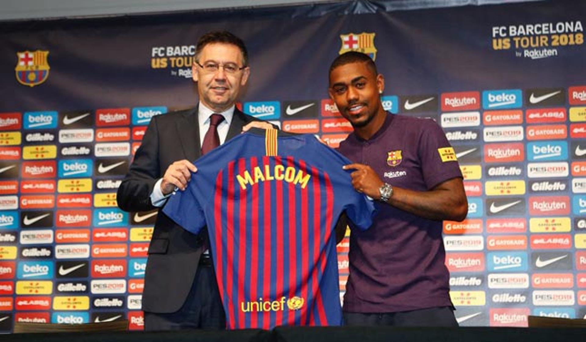 Malcom foi apresentado nesta quinta-feira