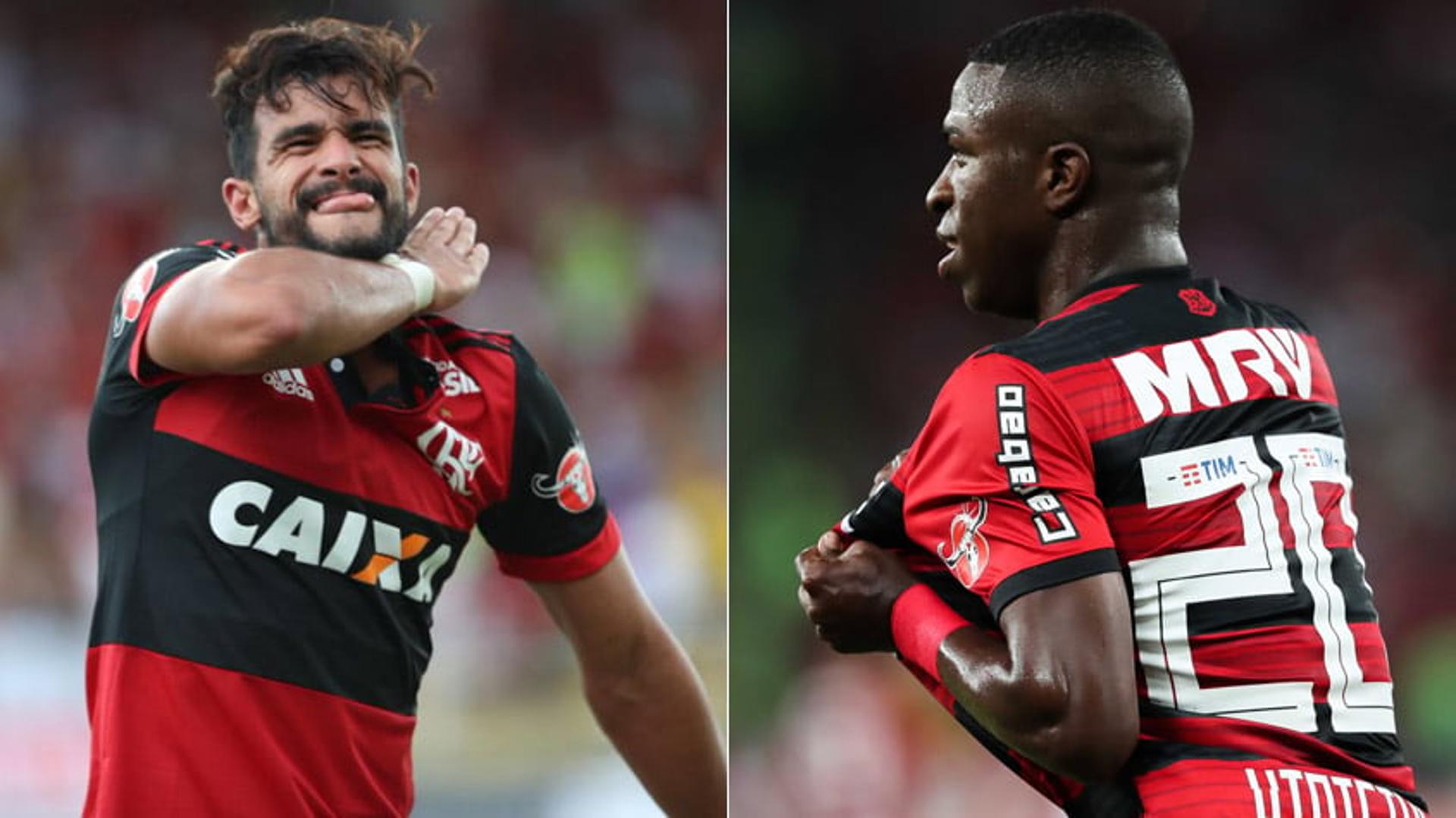 Henrique Dourado e Vinicius Junior (hoje, no Real Madrid) dividem a artilharia de 2018 no Flamengo, atual líder do Campeonato Brasileiro. Ambos acumulam 10 gols marcados pelo Rubro-Negro no ano. Diego e Paquetá ficam com o segundo lugar, com sete tentos assinalados