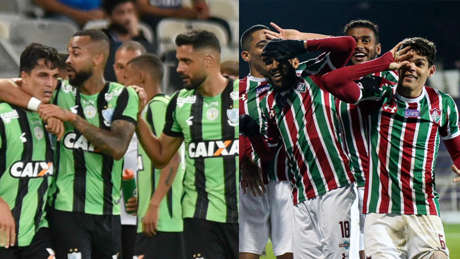 América-MG e Fluminense se enfrentam pelo Campeonato Brasileiro; confira as últimas partidas das equipes no torneio