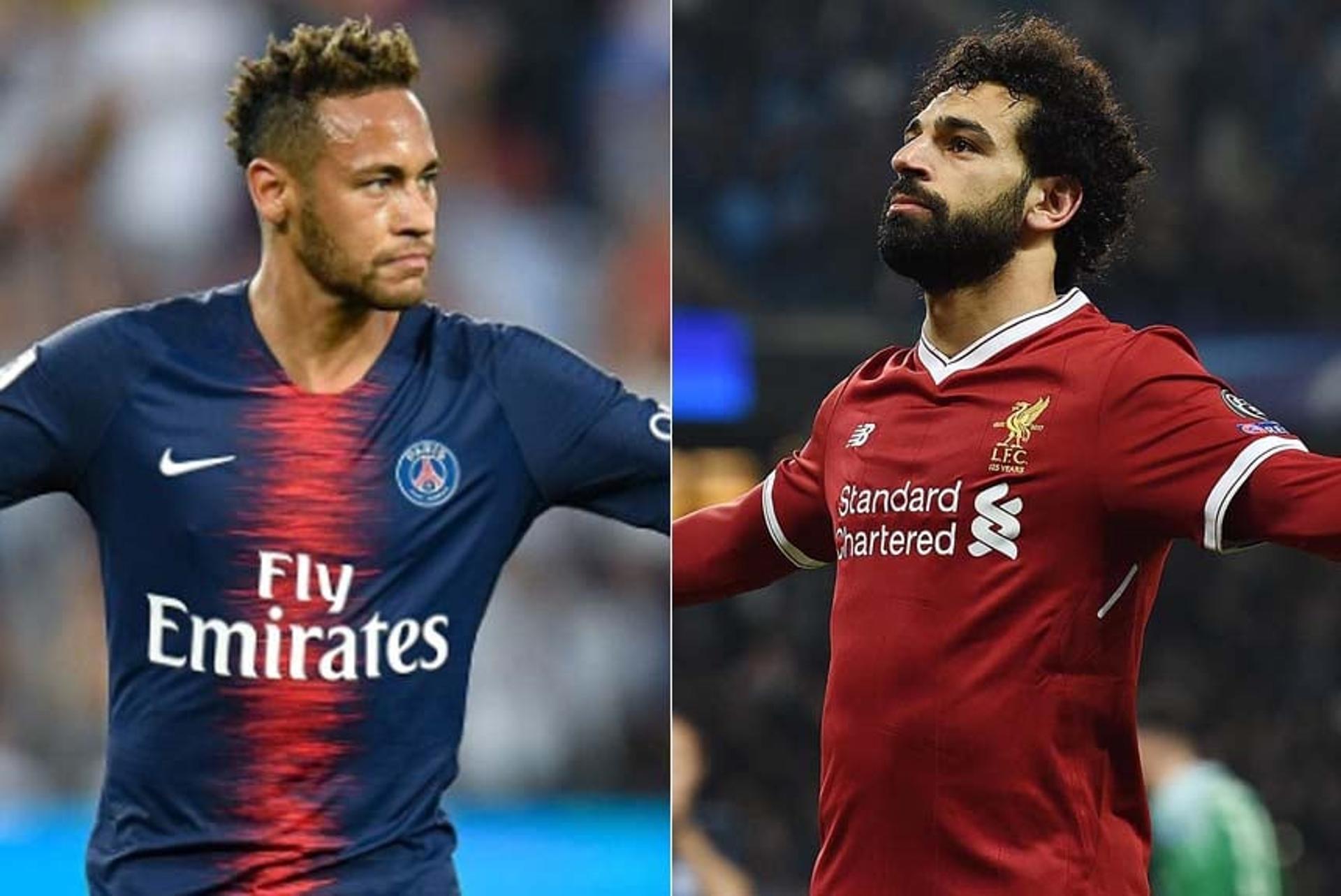 PSG (Neymar) x Liverpool (Salah)