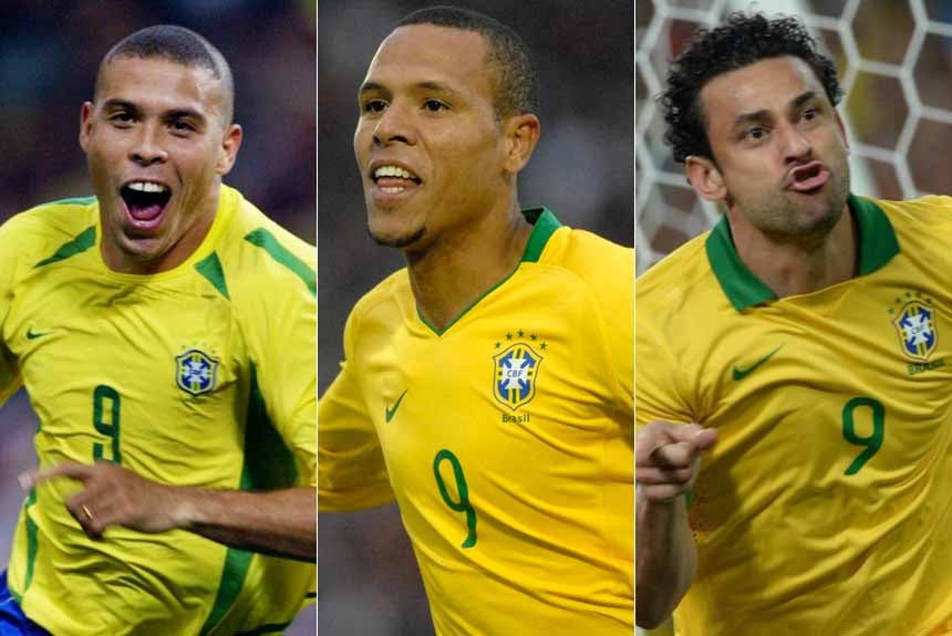 Ronaldo, Luis Fabiano, Fred e Gabriel Jesus foram os camisas 9 da Amarelinha nas últimas Copas do Mundo deste século. Além destes, outros atletas vestiram a pesada camisa da Seleção. O L! fez uma relação dos atacantes em outros torneios, como Copas América e das Confederações: