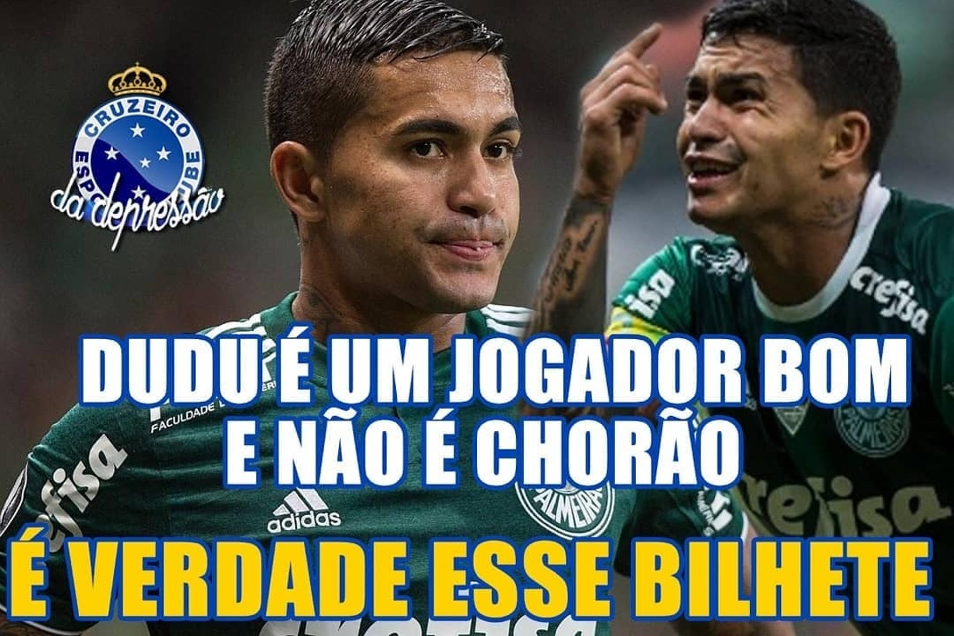 As zoeiras de Palmeiras 0 x 1 Cruzeiro, pela Copa do Brasil