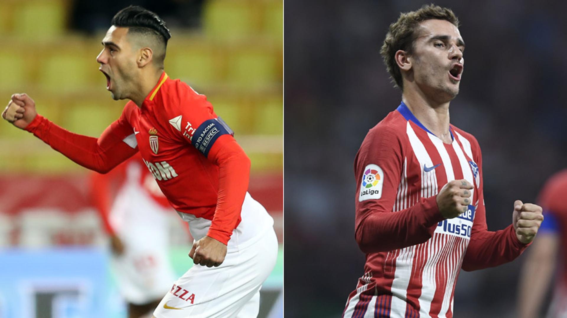 Montagem Falcao Garcia e Griezmann