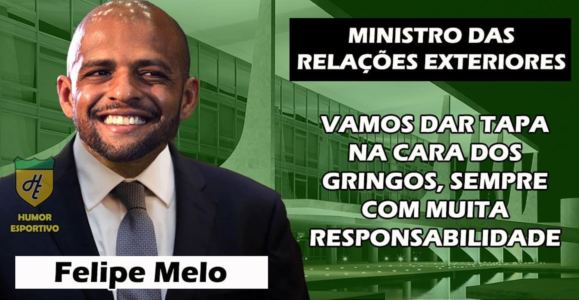 Ministro das Relações Exteriores: Felipe Melo