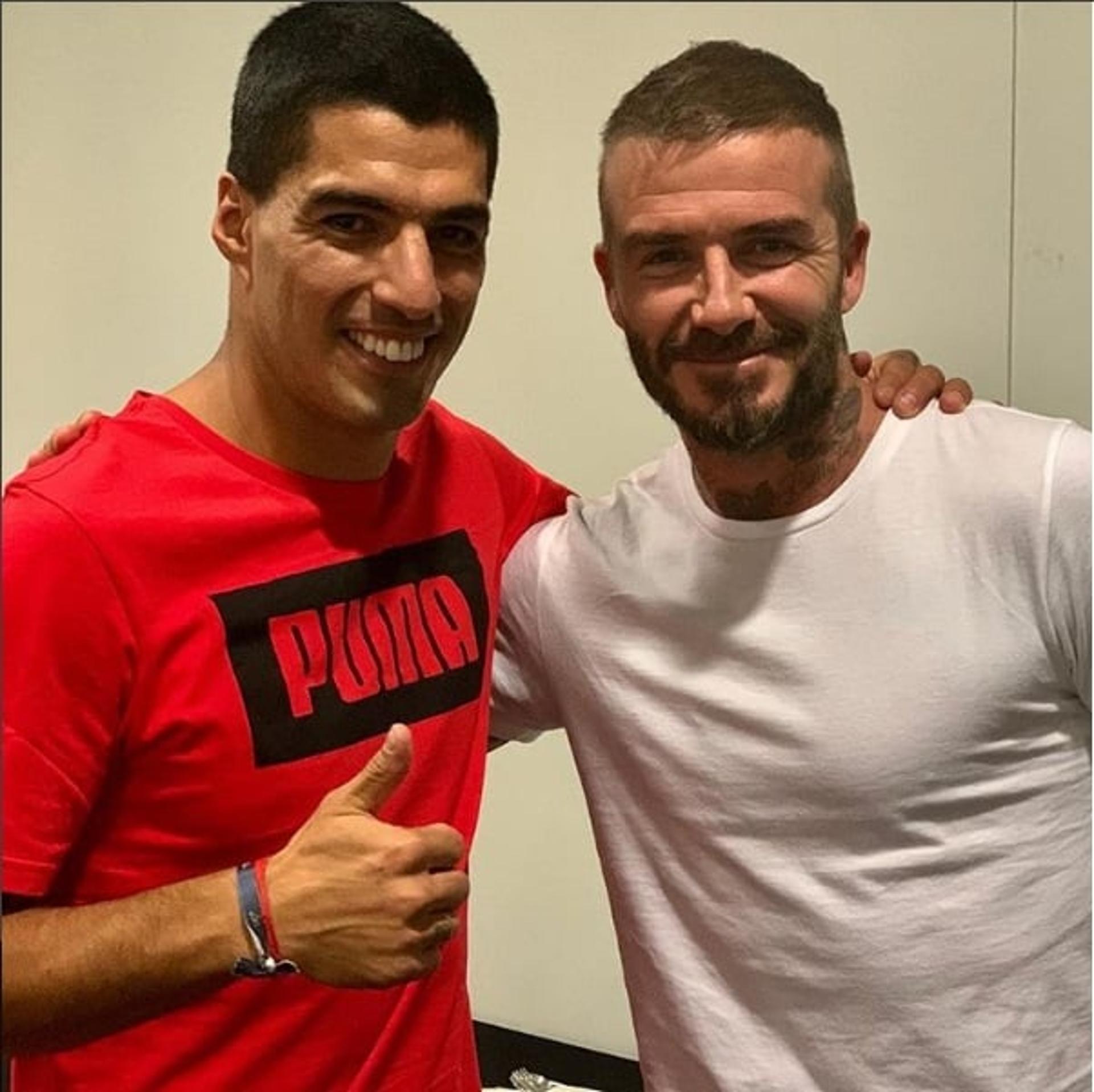 Beckham e Suárez em Wembley