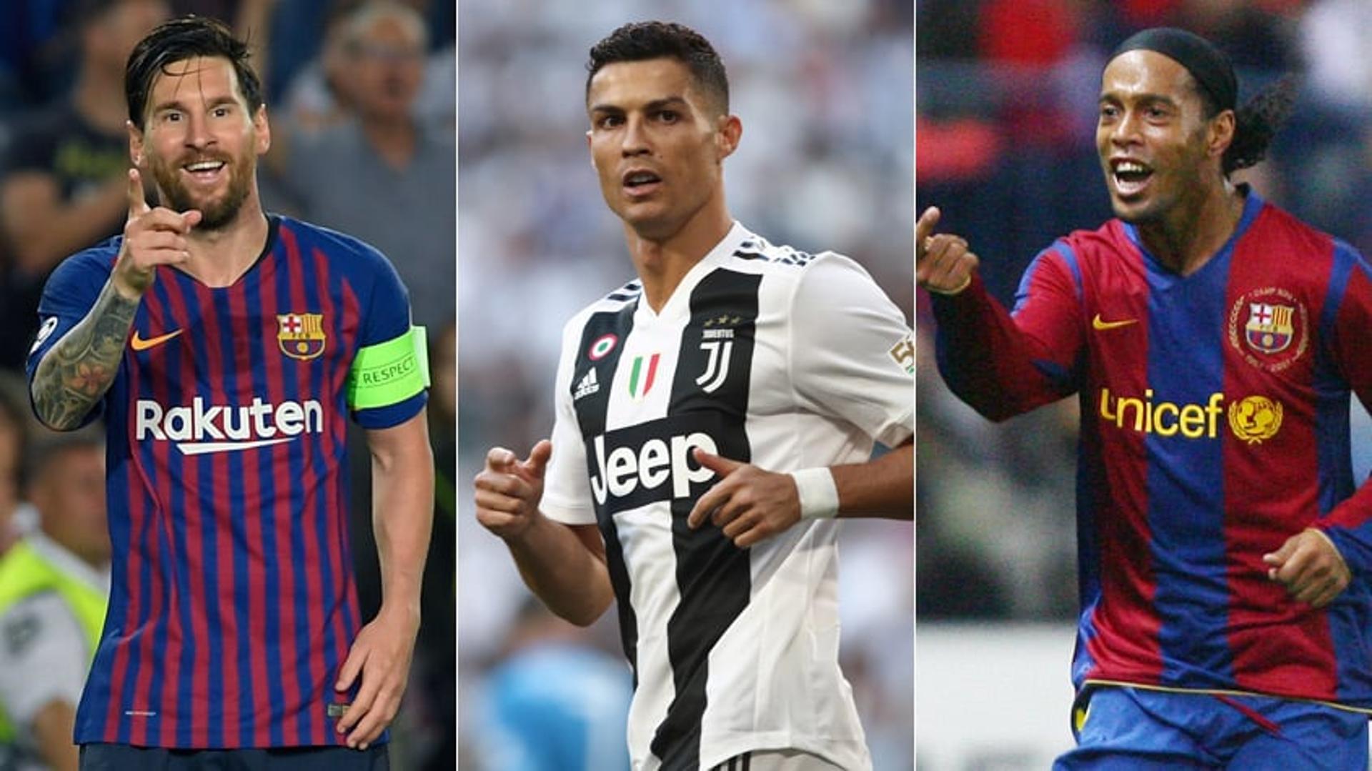 Nesta segunda-feira, o prêmio 'Fifa The Best' deu o sexto título de melhor jogador do mundo para Lionel Messi, que agora lidera isolado como jogador que mais vezes venceu a premiação. Relembre todos os jogadores que já conquistaram o prêmio de melhor do mundo, incluindo o prêmio Bola de Ouro, da revista France Football.