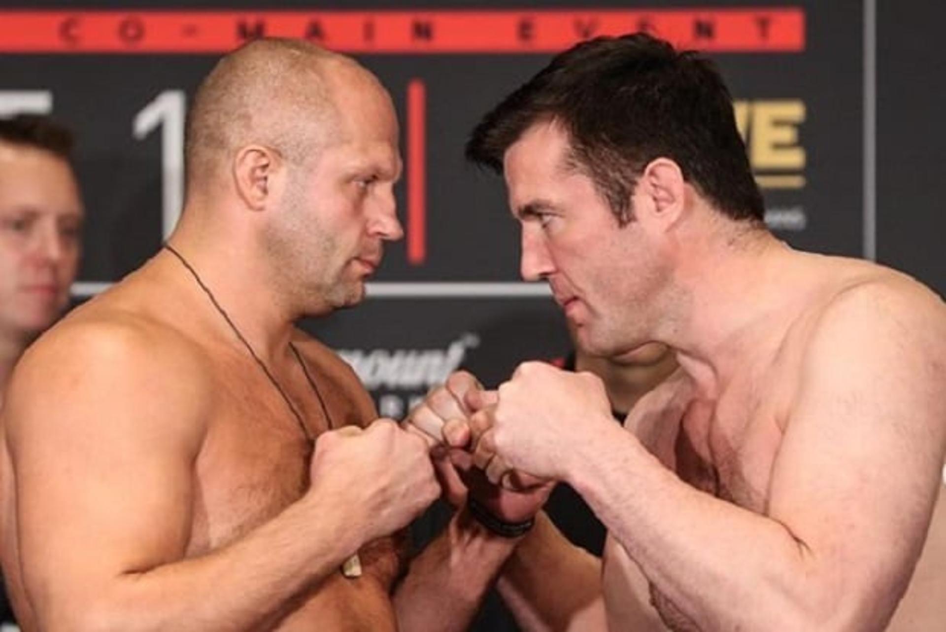 Fedor e Sonnen registraram seus pesos nesta sexta-feira (12), para o Bellator 208 (Foto: Bellator)