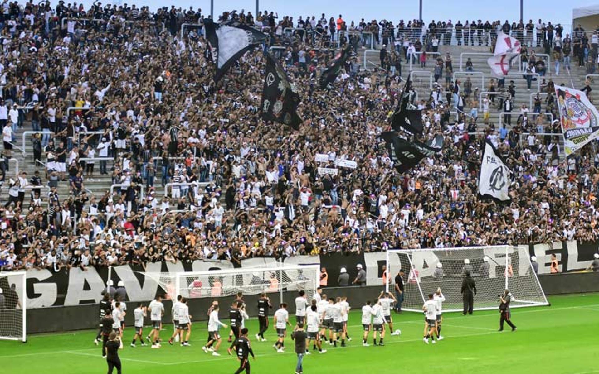 Corinthians fez treino aberto na Arena antes de decisão&nbsp;