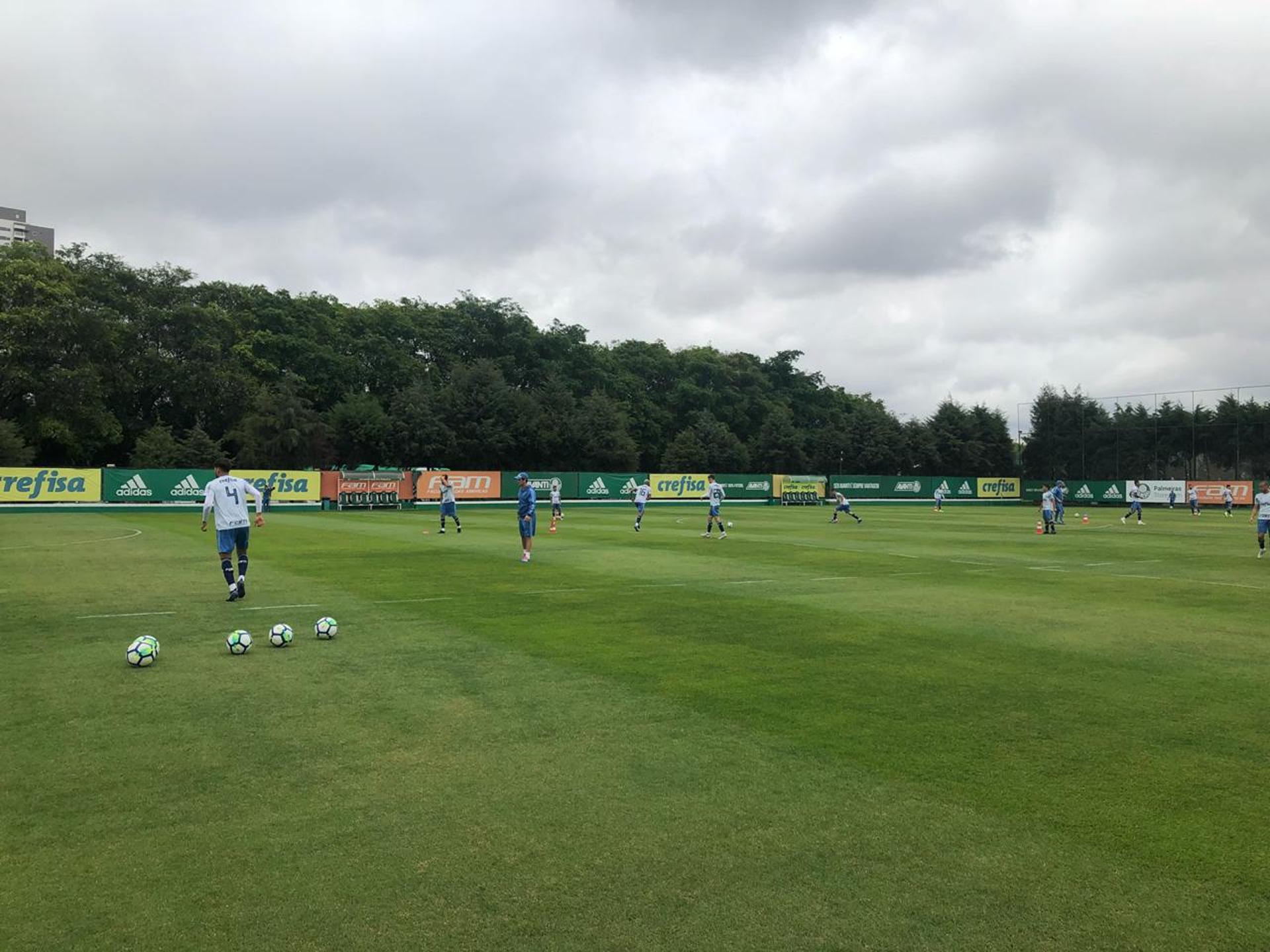 Palmeiras treina para enfrentar o Ceará, no domingo, no Pacaembu