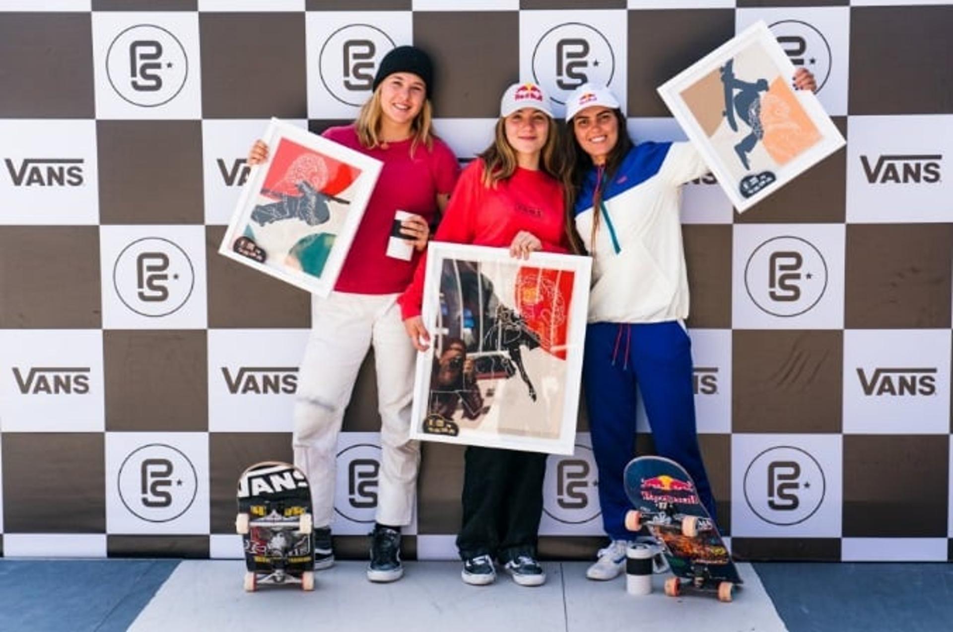 3º Jordyn Barratt (USA), 1º Brighton Zeuner (USA), 2º Yndiara Asp (BRA)