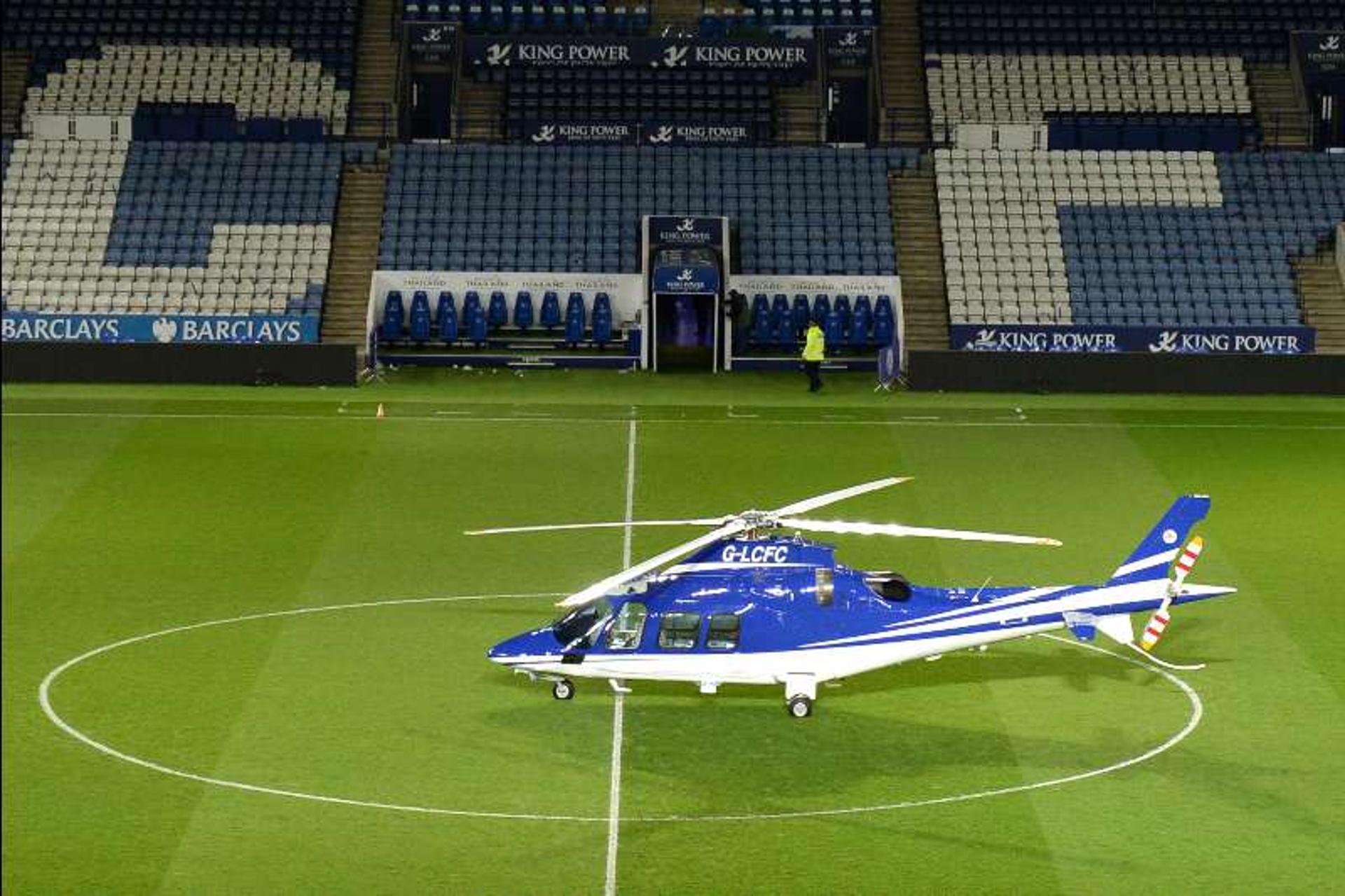 Helicóptero de Vichai Srivaddhanaprabha, dono do Leicester