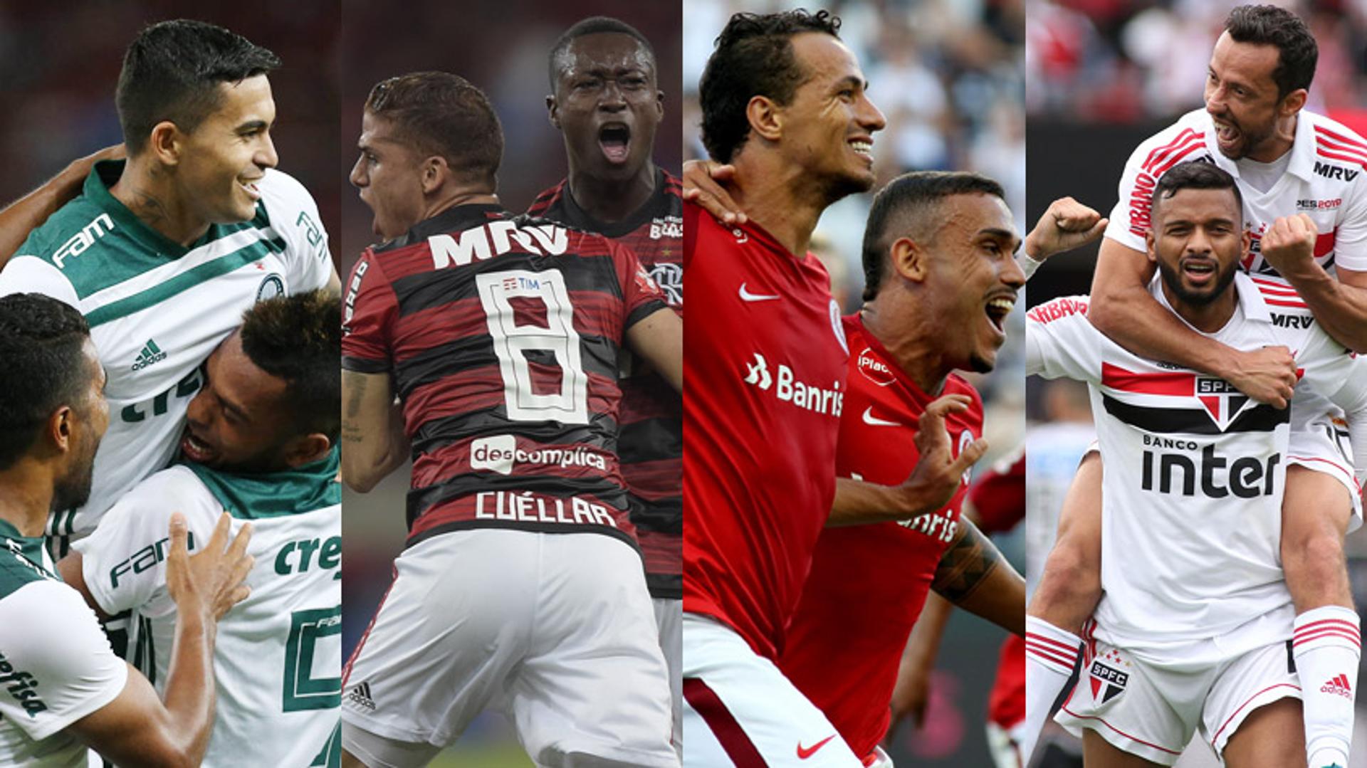 Pouco a pouco, o Campeonato Brasileiro entra em sua reta final. E quem será o grande campeão? Faltando sete rodadas para o encerramento, quatro clubes ainda brigam pelo título nacional: são eles Palmeiras, Flamengo, Internacional e São Paulo. O LANCE! traz os adversários que as equipes terão pela frente se quiserem levantar o troféu de campeão. Confira!