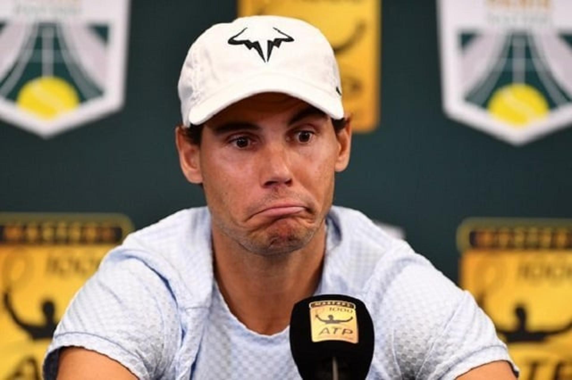 Nadal estava com dificuldades para sacar