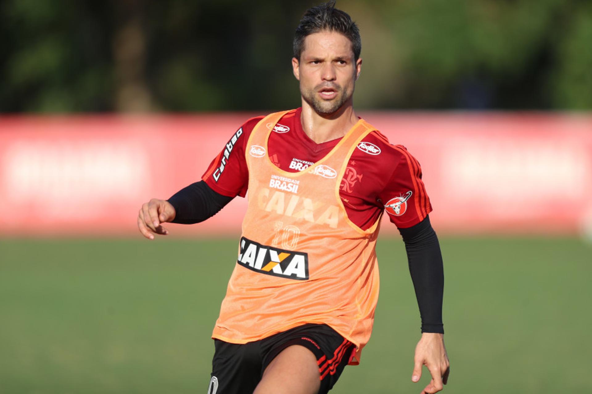 Diego durante treino do Flamenog