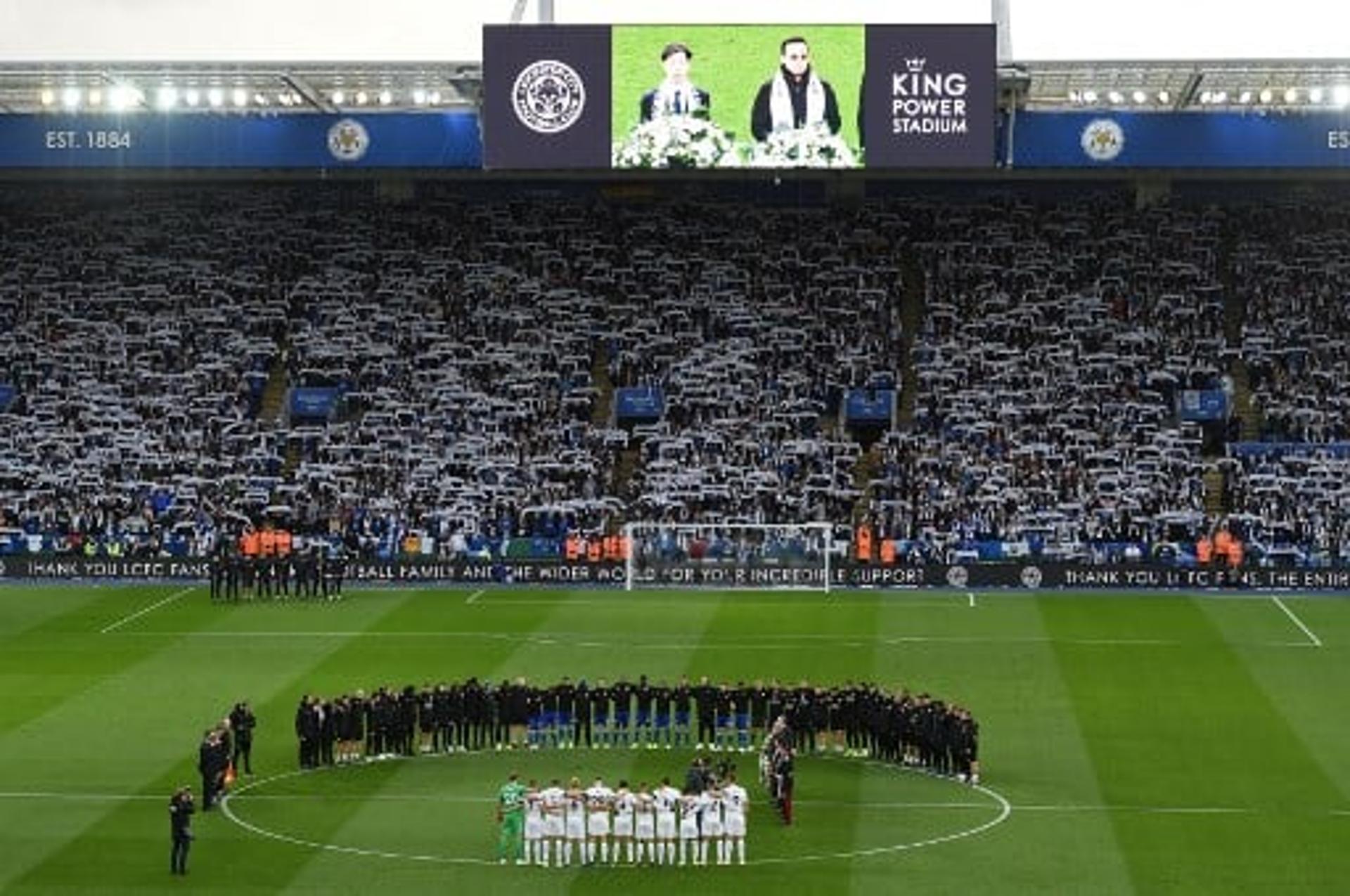 Homenagens a Vichai Srivaddhanaprabha - Leicester x Burnley