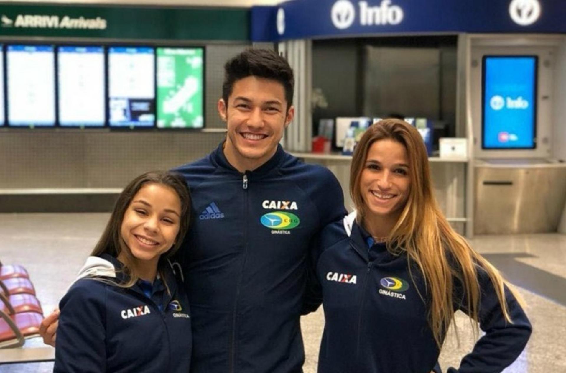 Flávia Saraiva, Arthur Nory e Jade Barbosa representam o Brasil em dois torneios disputados na Suíça