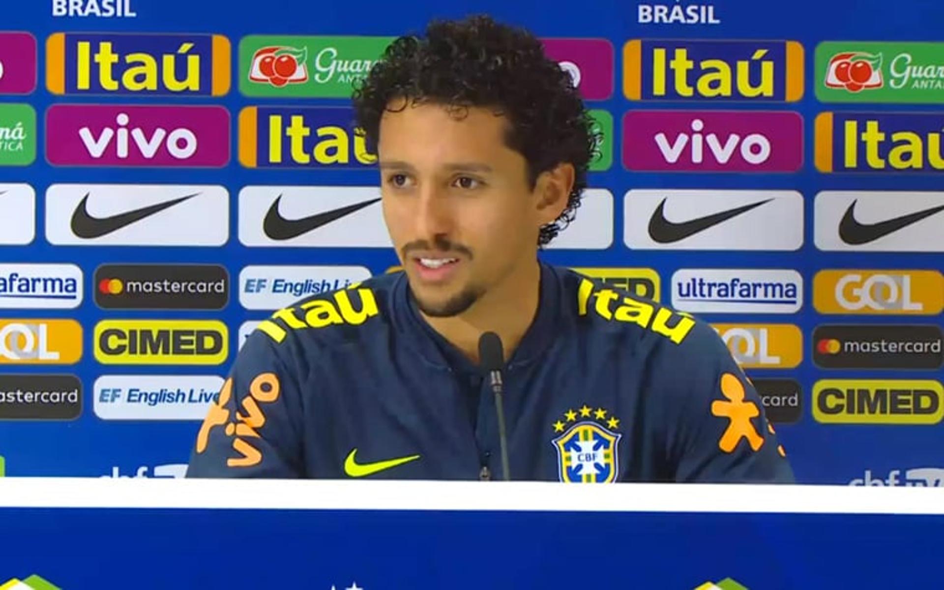 Marquinhos - coletiva da Seleção