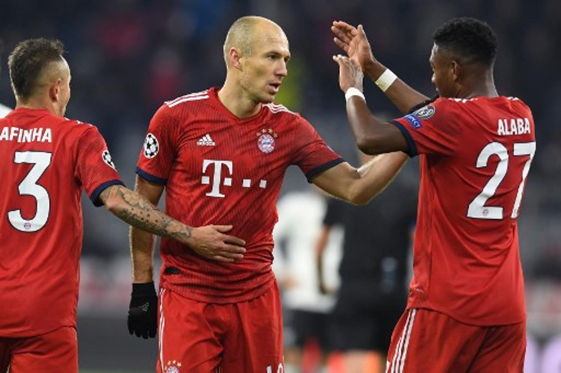 Rafinha, Robben e Alaba - Bayern de Munique x Benfica