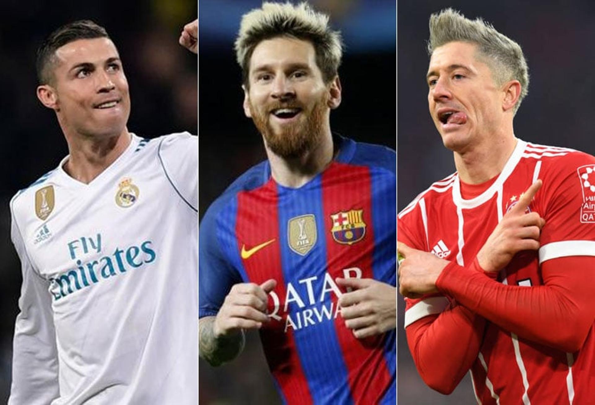 A Liga dos Campeões já abrigou grandes craques em toda sua história. Nesta terça-feira, Lewandowski chegou aos 51 gols na competição e subiu posições na lista dos maiores artilheiros do torneio. Cristiano Ronaldo, Messi e Raúl são os três primeiros, respectivamente. Confira a lista completa<br>