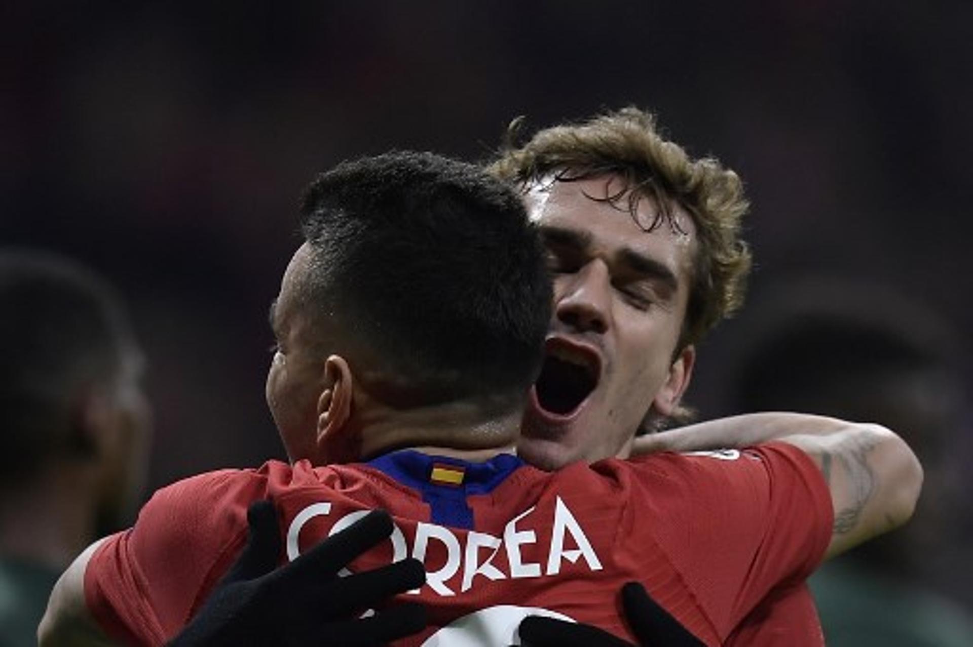 Ángel Correa e Griezmann - Atlético de Madrid x Monaco