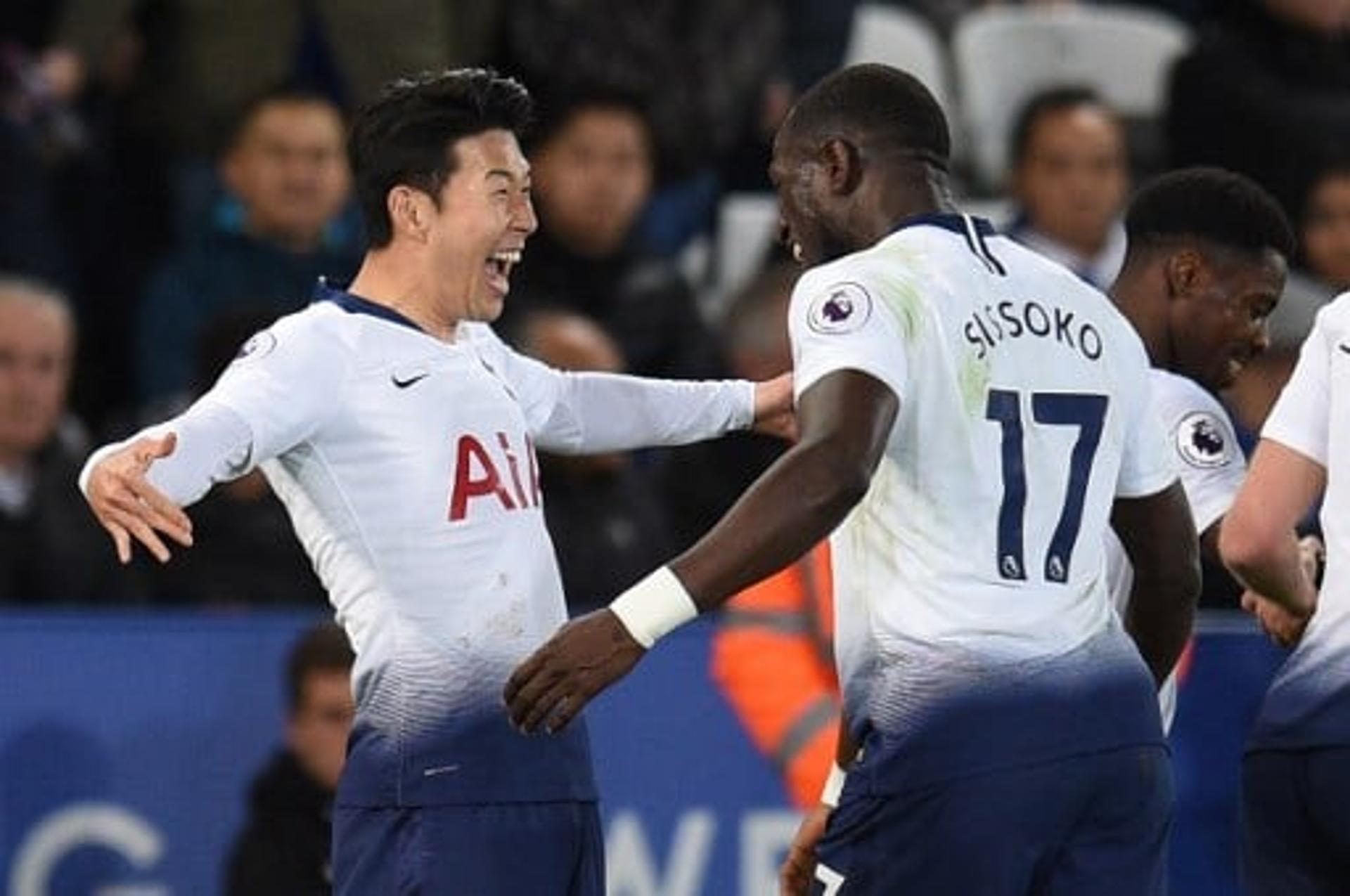 Son e Sissoko - Leicester x Tottenham