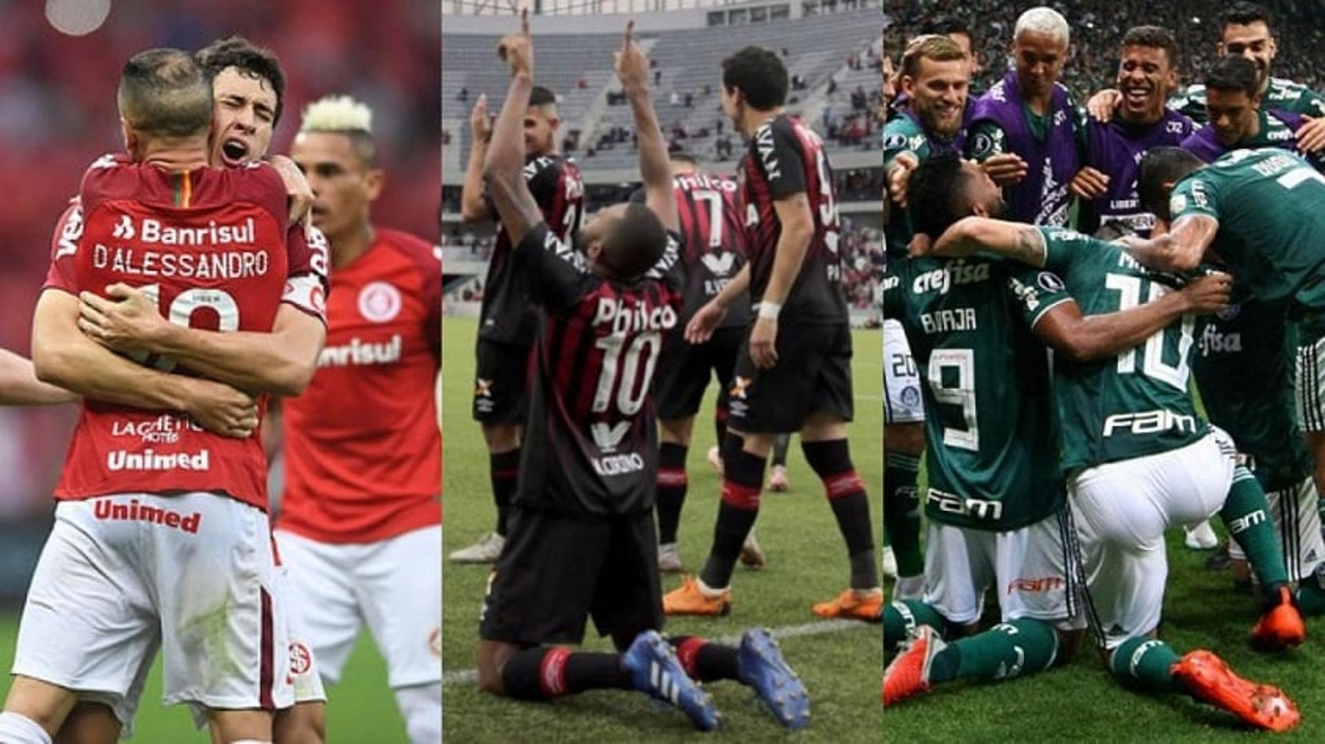 Em seu ano de retorno à elite, o Internacional fez valer o seu estádio e, com larga vantagem, foi o melhor mandante de 2018 em jogos oficiais. Athletico-PR e Palmeiras aparecem nas posições seguintes. Confira, a seguir, o ranking completo de aproveitamento em casa na temporada