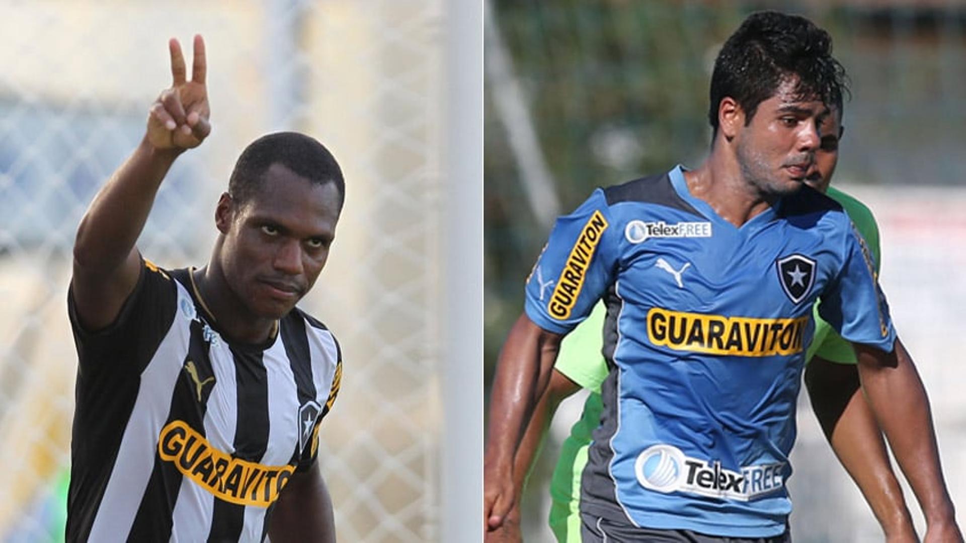 Andre Bahia e Henrique Almeida enquanto defendiam o Botafogo. Confira a seguir a galeria do LANCE!