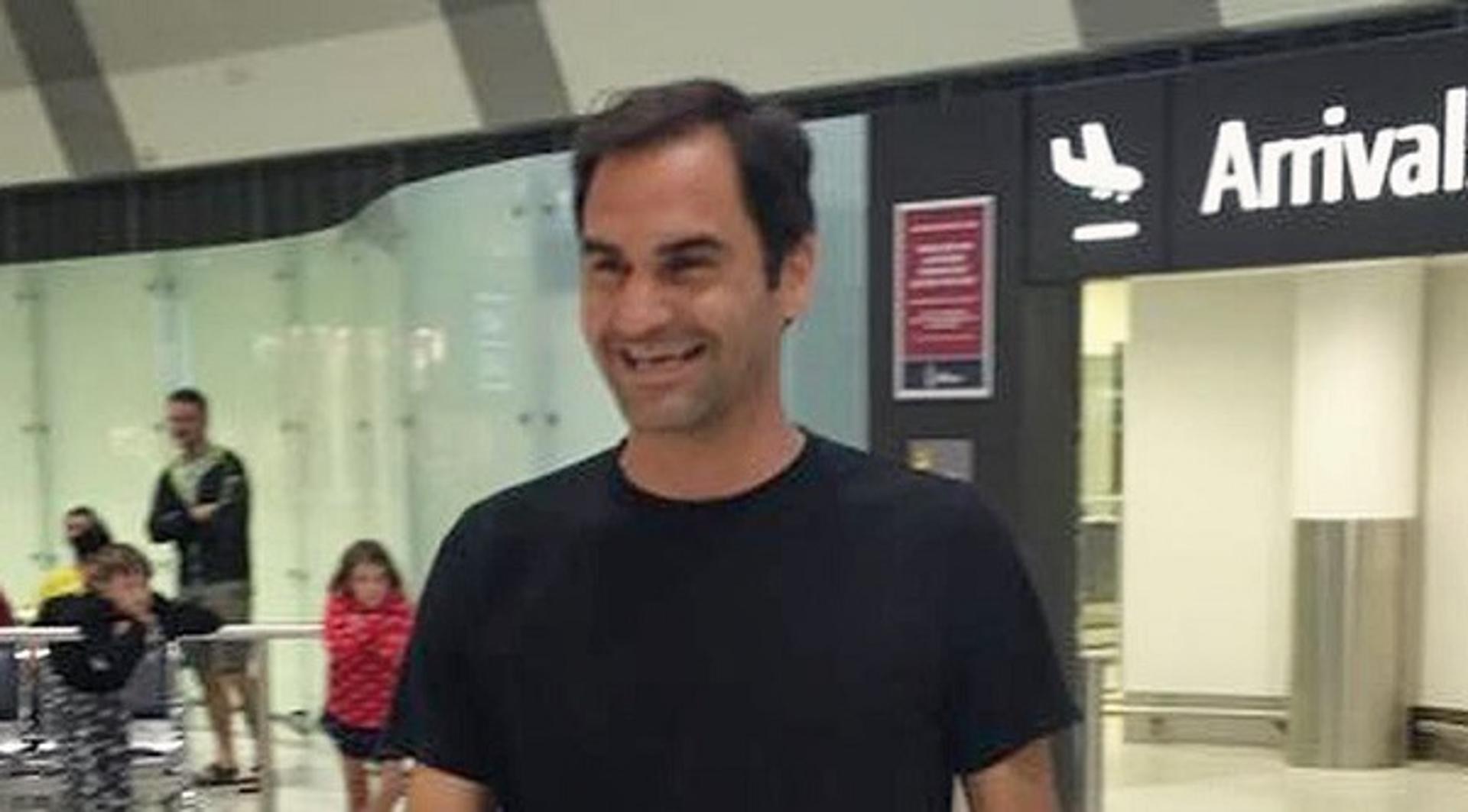 Federer desembarca em Perth para a Copa Hopman 2019