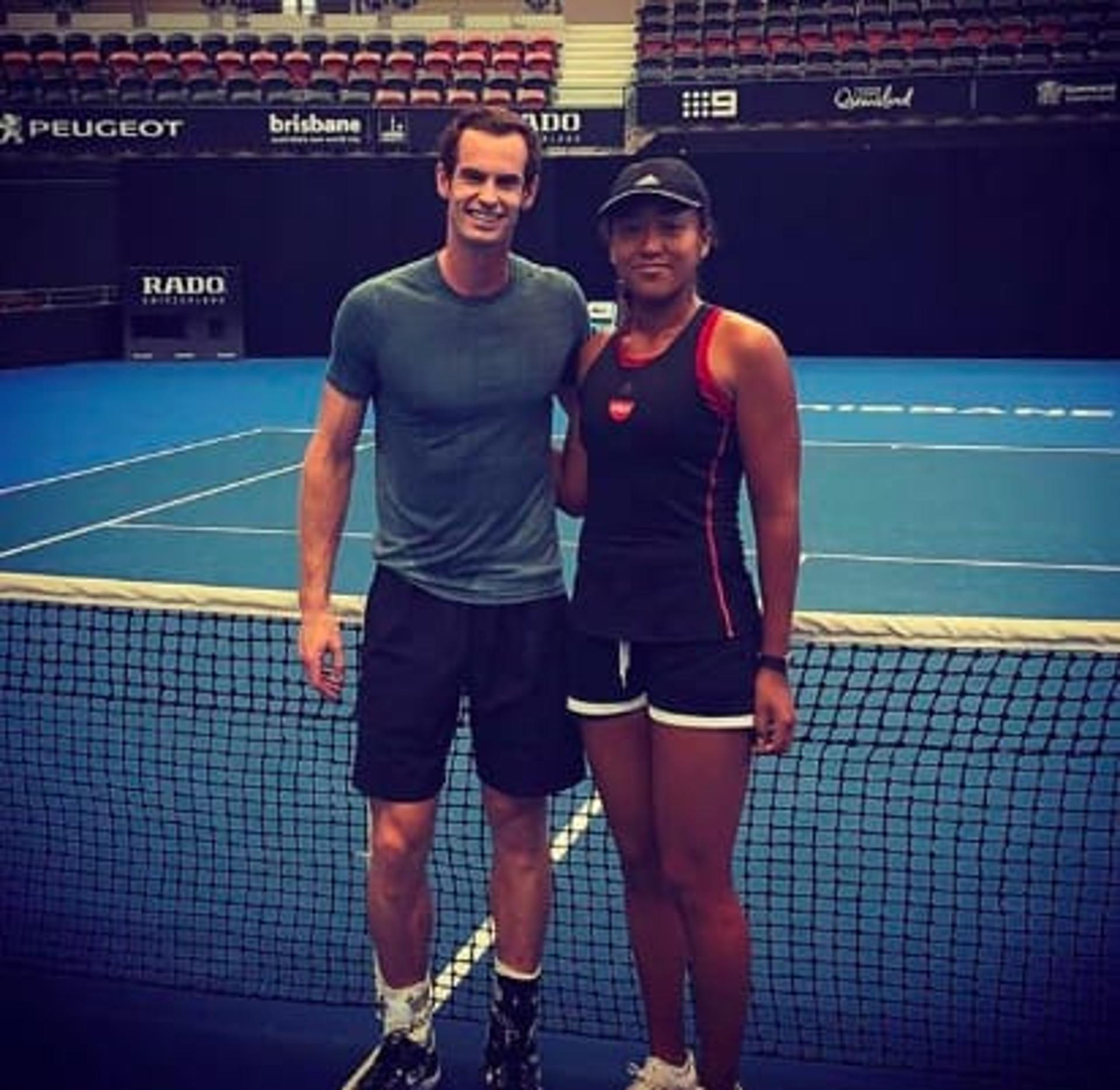 Murray treina com Osaka em Brisbane