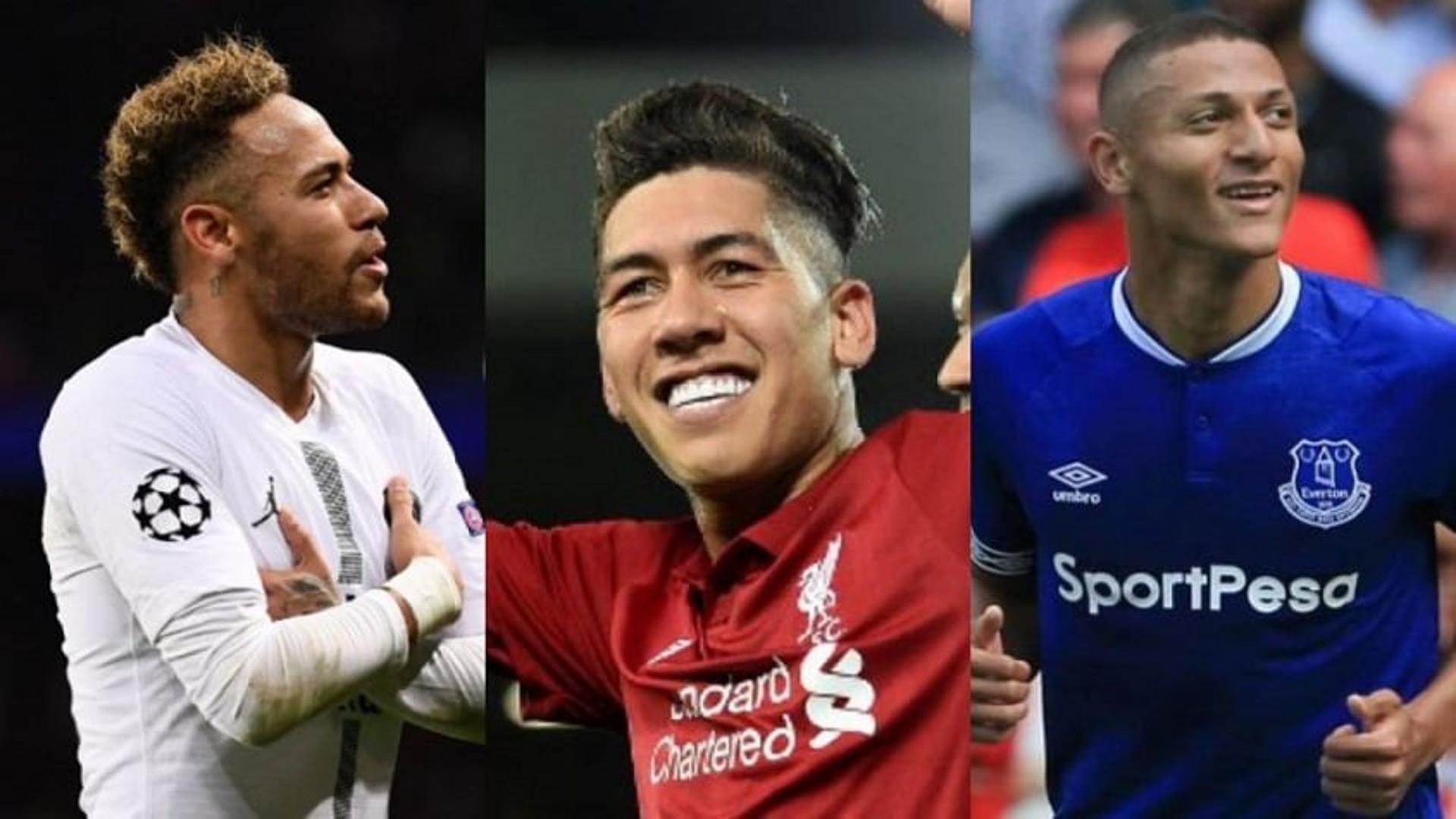 Isolado na artilharia entre os brasileiros que atuam por clubes da elite europeia na temporada, Neymar tem quase o dobro de gols em relação a Richarlison, do Everton, e Firmino, do Liverpool, que subiu no ranking e agora divide a vice-liderança. Lucas, do Tottenham, Felipe Anderson, do West Ham, e Joelinton, do Hoffenheim, estão fortes na briga. Confira, a seguir, a lista completa