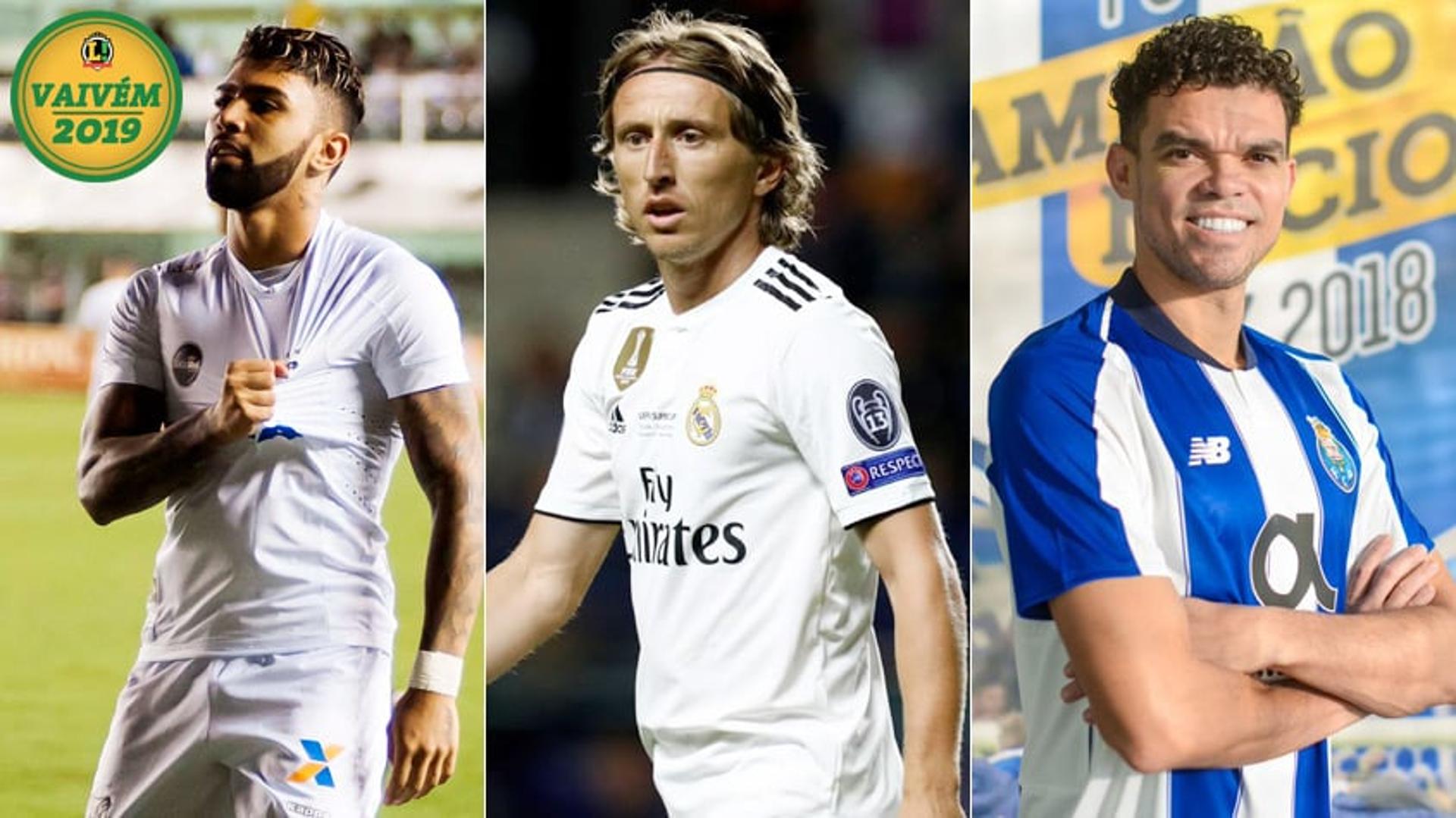 Montagem Gabriel Modric e Pepe