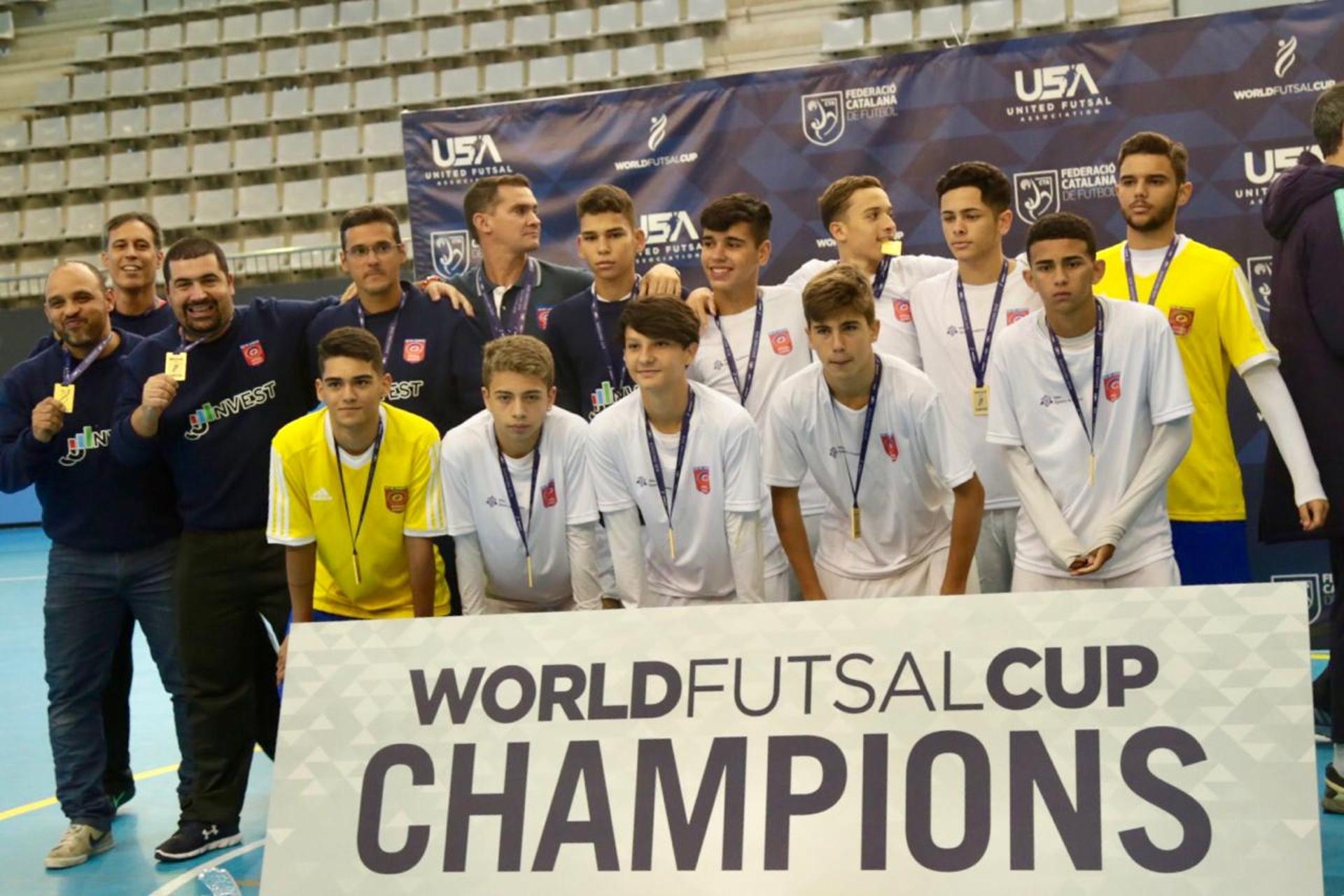 Time de futsal carioca conquista o Mundial Sub-15 pela segunda vez