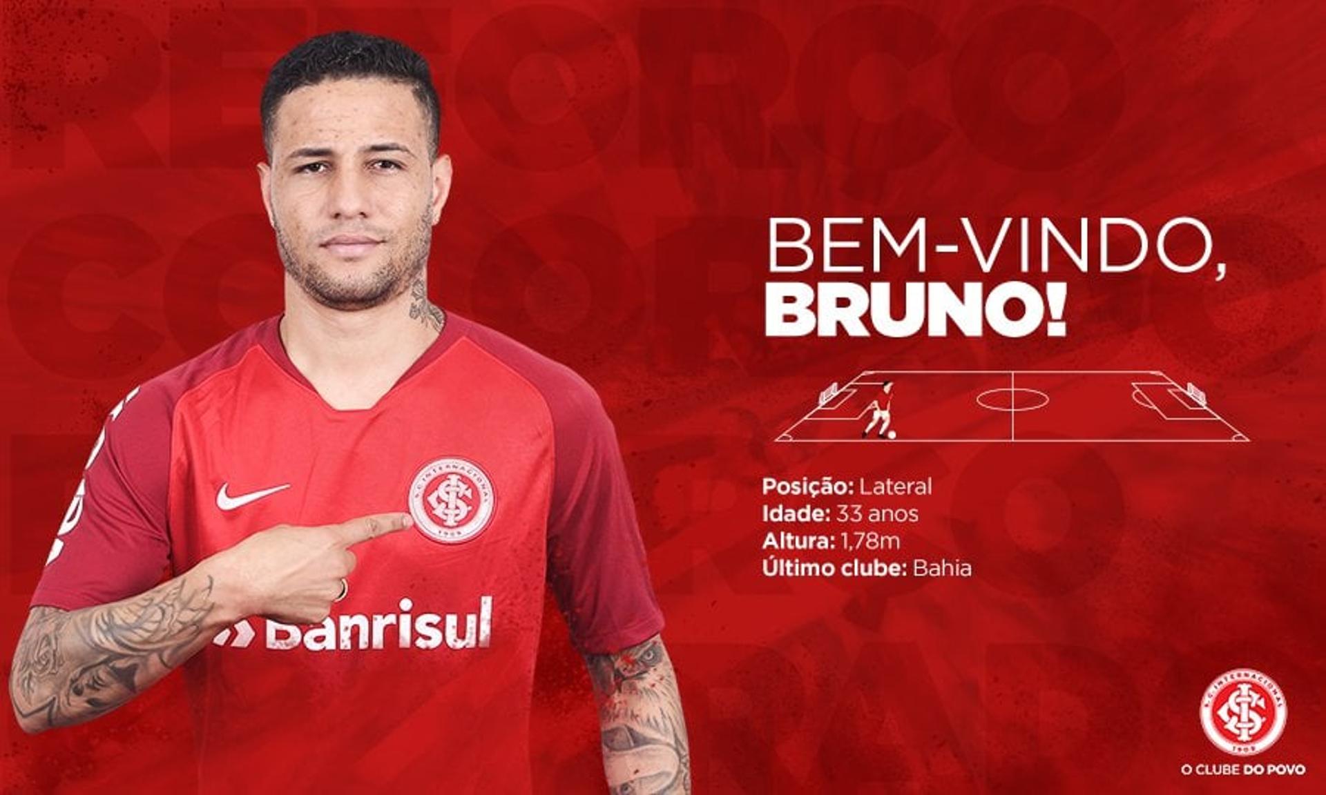 Bruno é anunciado pelo Internacional