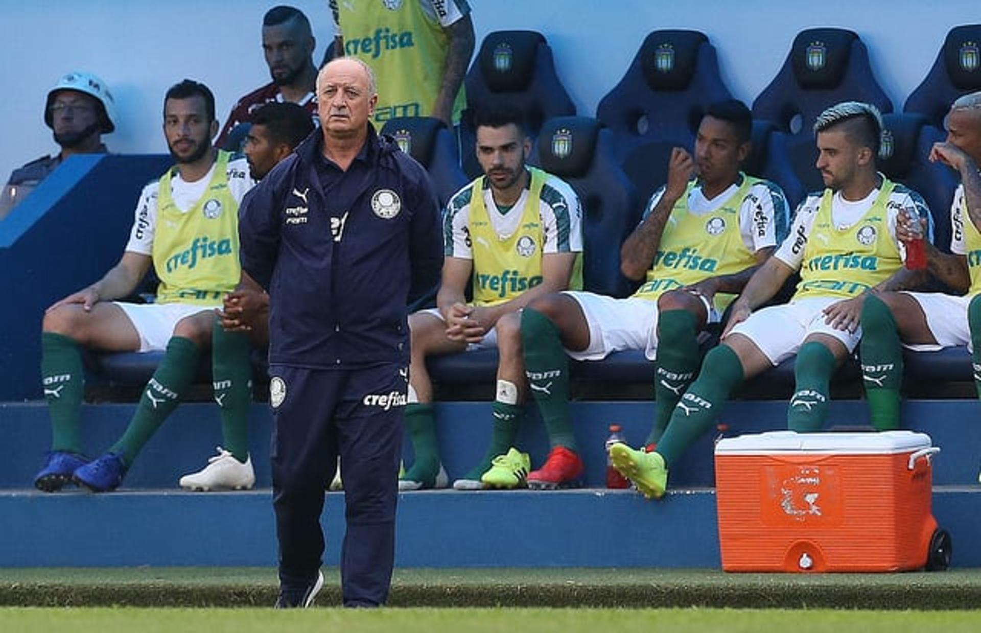 Felipão e elenco - Palmeiras