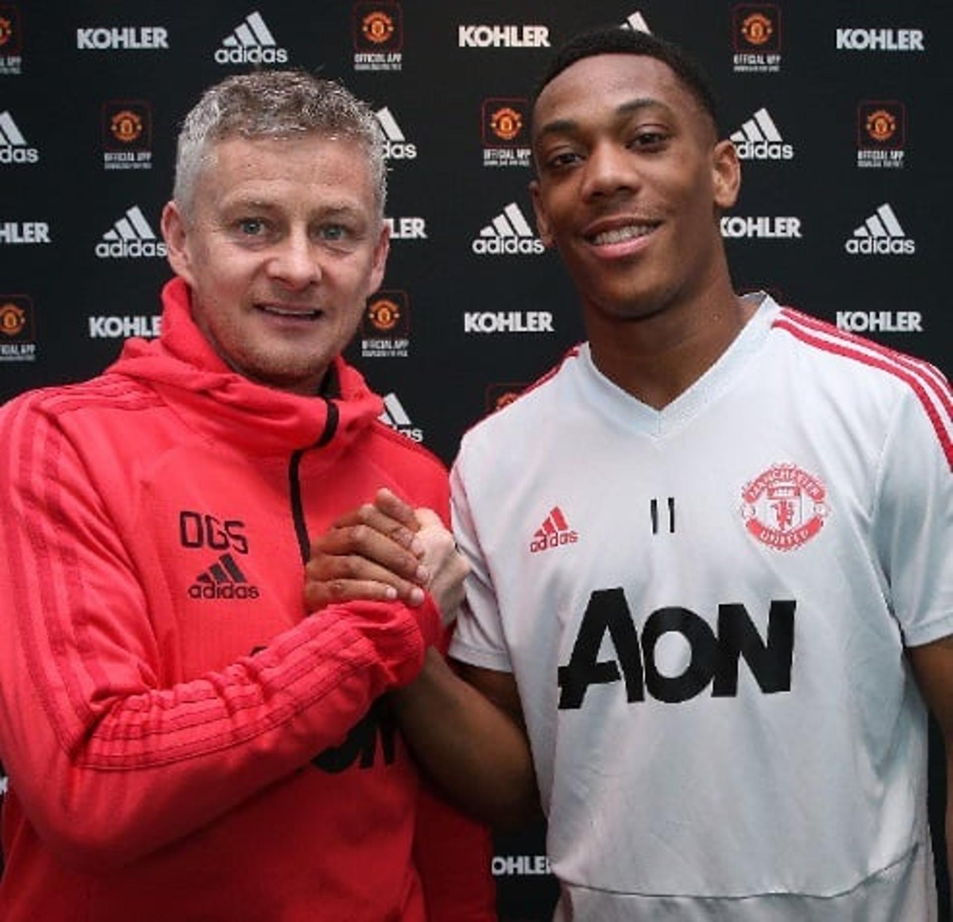 Martial e Solksjaer