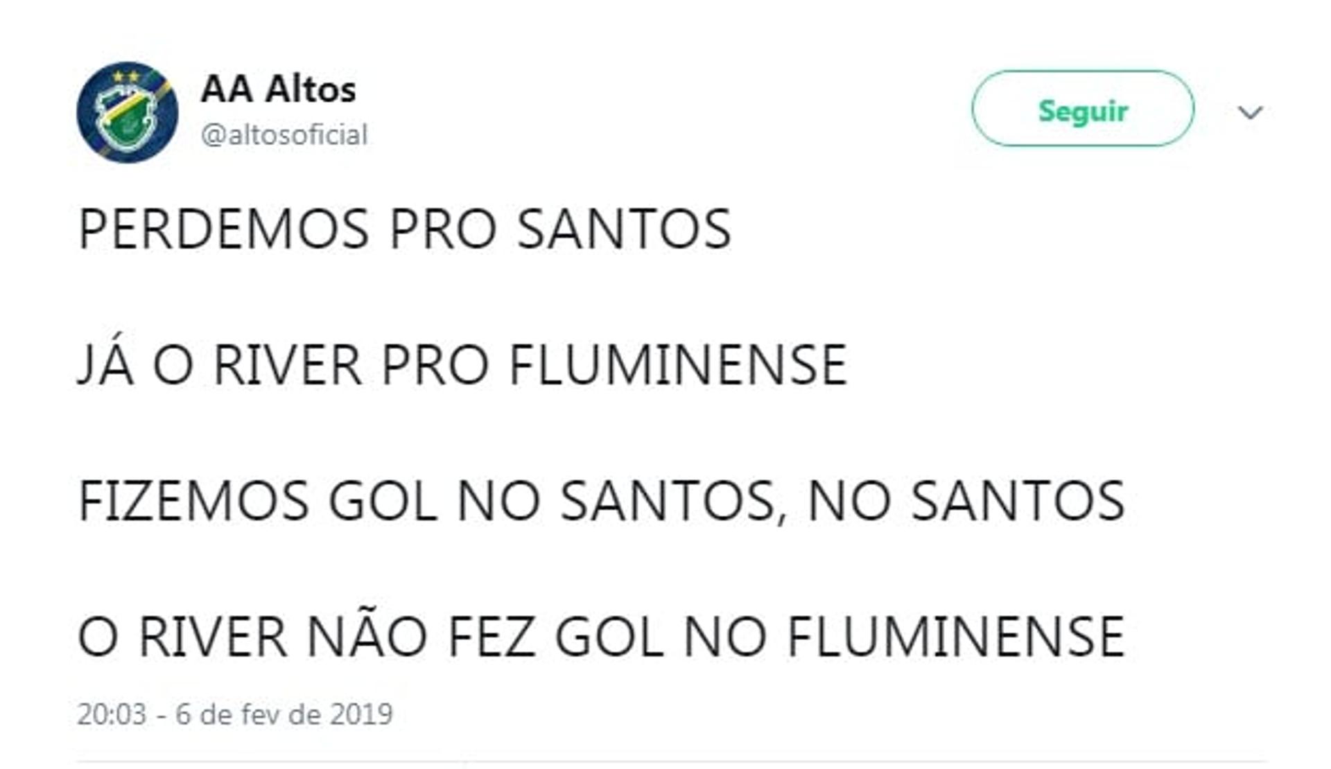 Twitter do Altos (Foto: Reprodução)