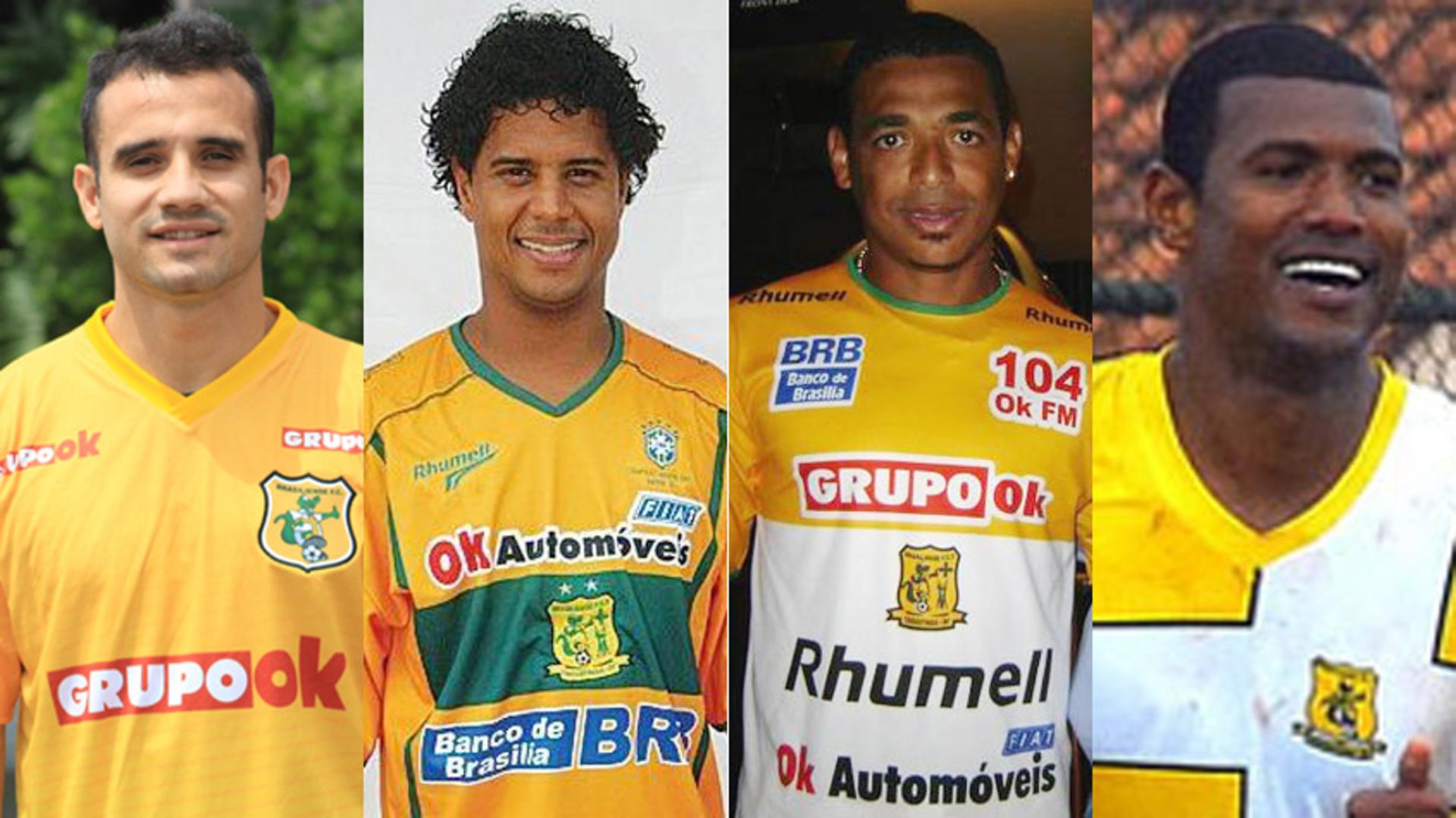 Maikon Leite, Marcelinho Carioca, Vampeta e Júnior Baiano são alguns dos nomes famosos que já jogaram pelo Brasiliense. Confira a lista do LANCE!