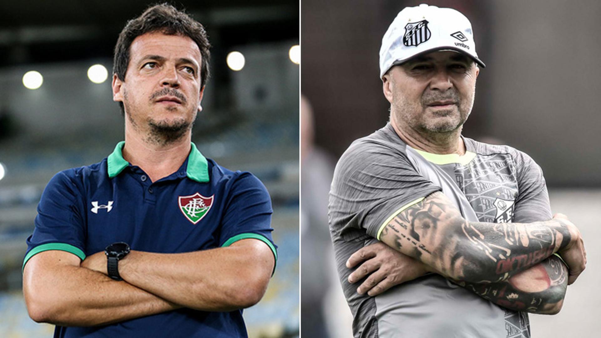 Montagem - Fernando Diniz e Sampaoli