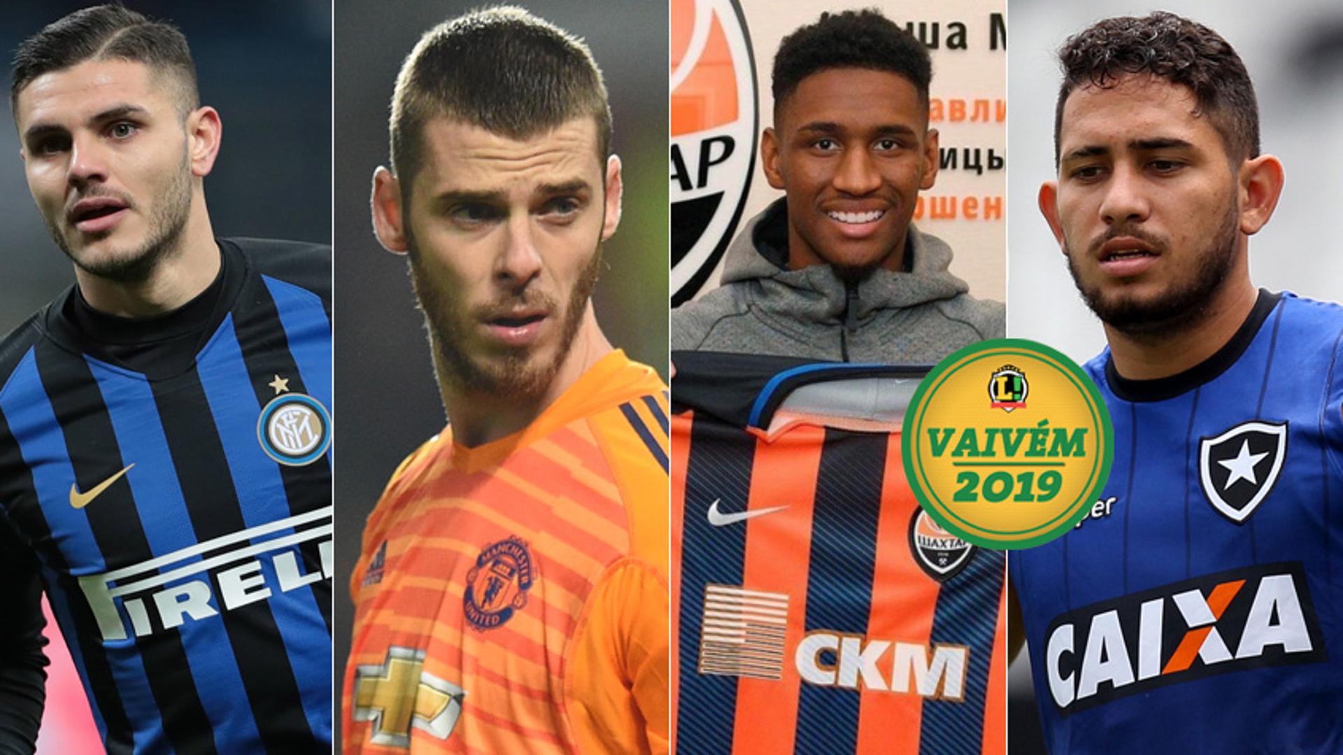 Icardi, De Gea, Tetê, Leandro Carvalho VAIVÉM