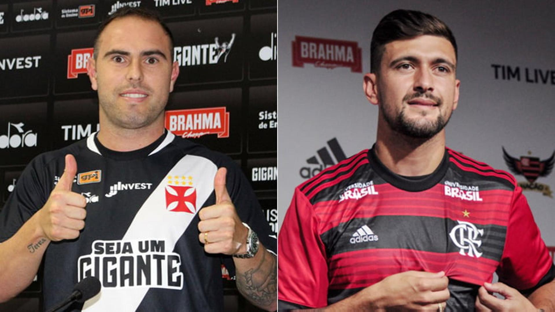 Montagem - Bruno César e Arrascaeta