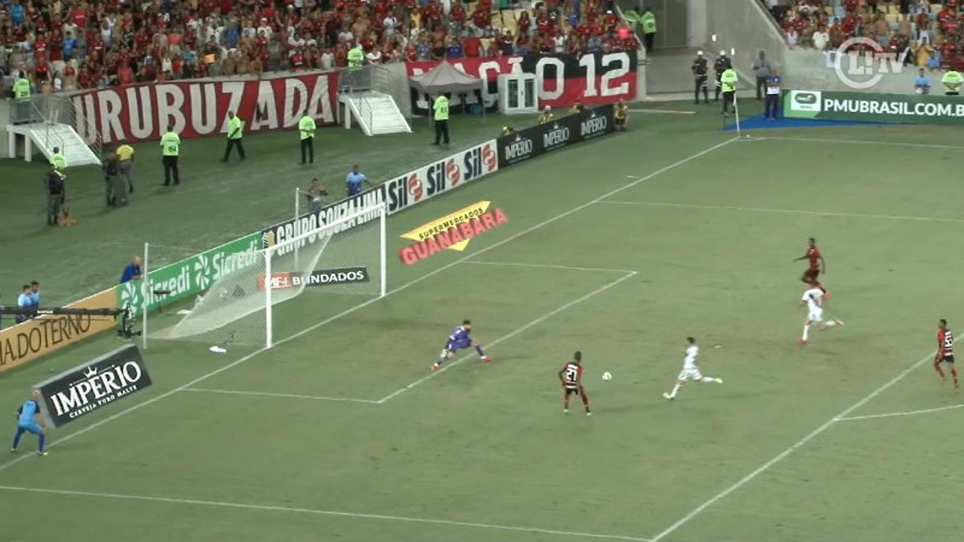 Rodinei perde gol no clássico Vasco x Flamengo