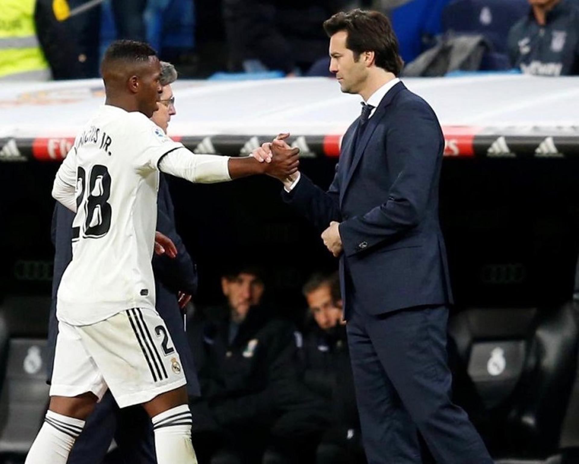 Vinicius Junior e Solari