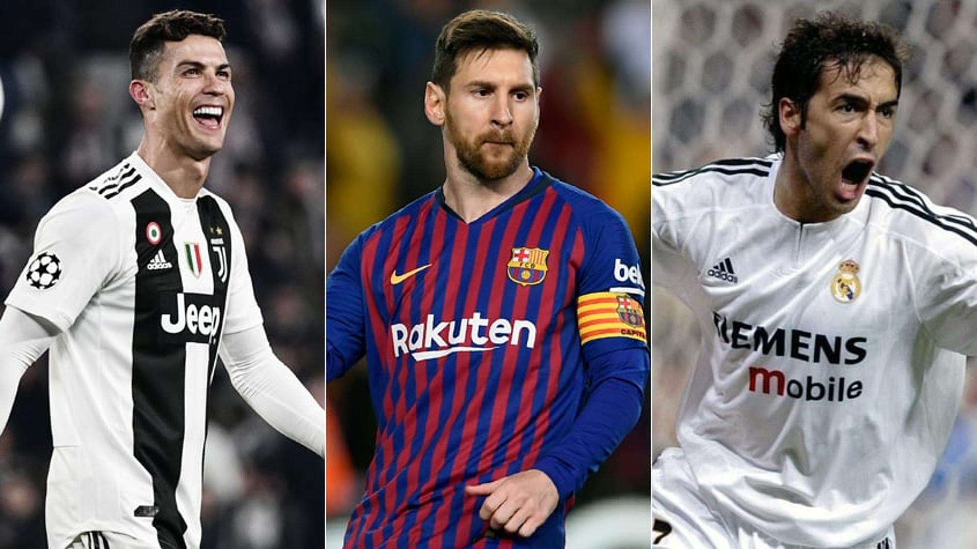 Cristiano Ronaldo lidera com folga a artilharia da Champions League. O português chegou aos 125 gols na história da competição com o hattrick contra o Atletico de Madrid. Messi vem na segunda posição com 106 e Raul logo atrás com 71. Confira o top-10 do torneio: