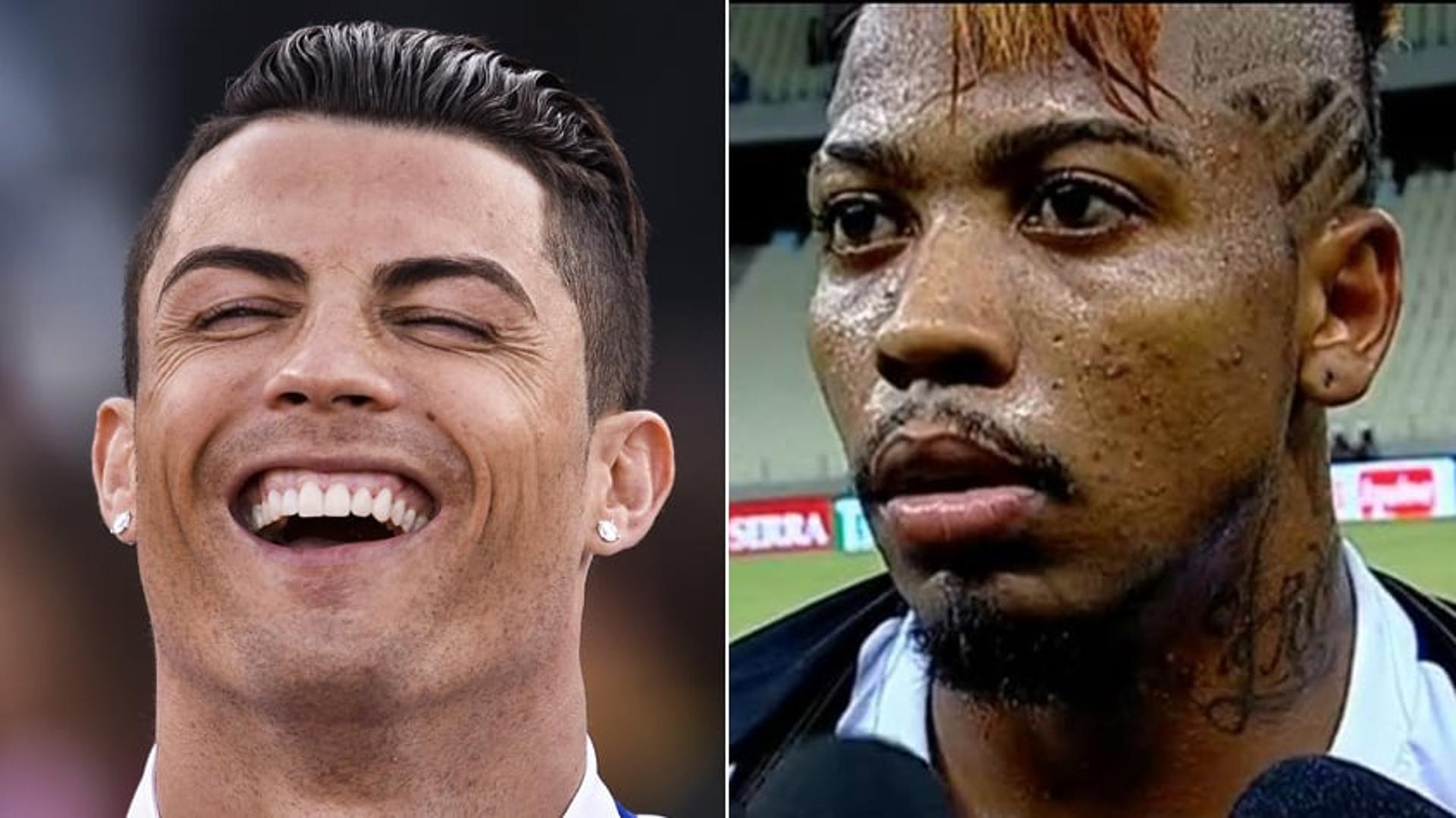 Montagem Cristiano Ronaldo e Marinho