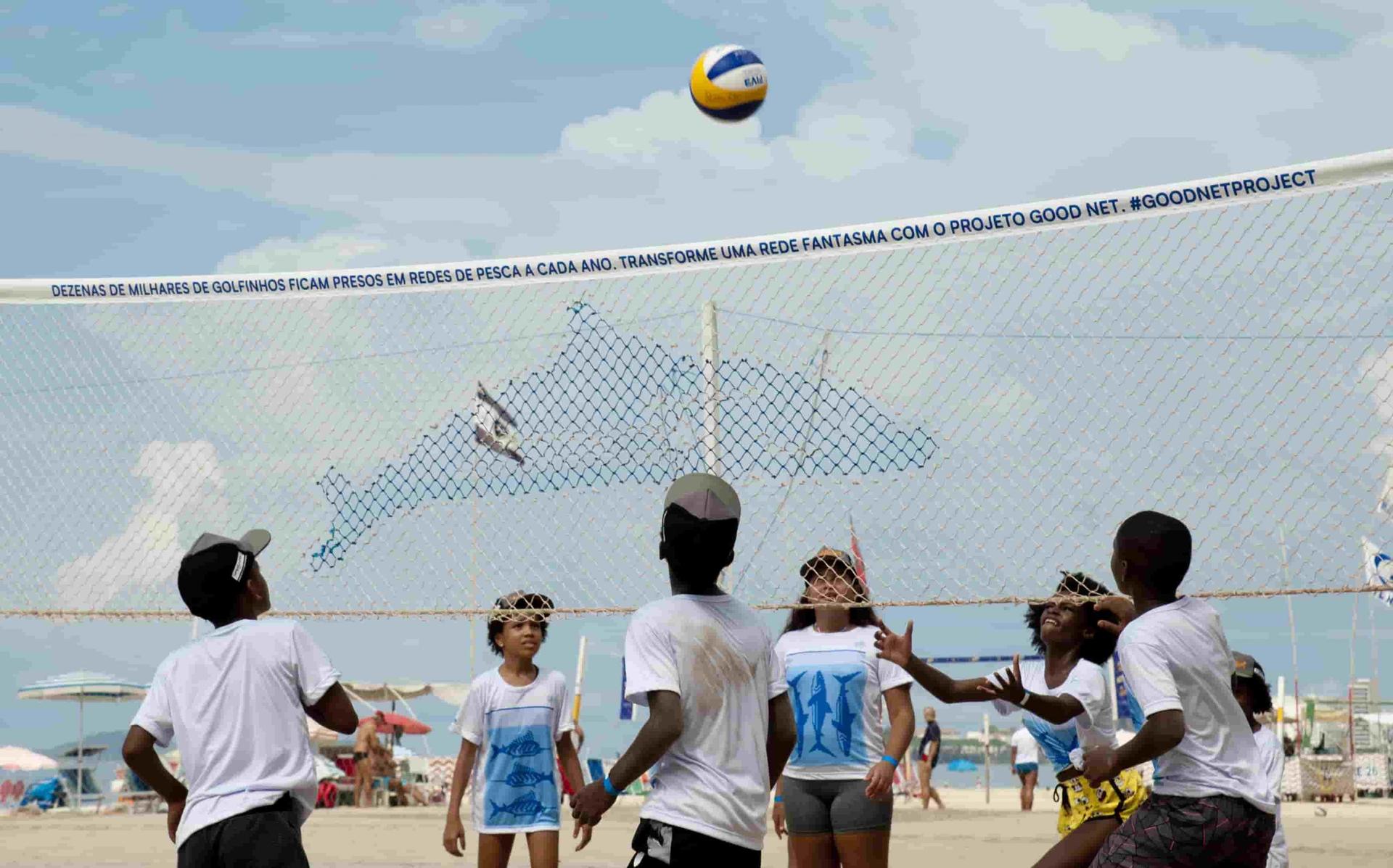 Ação com crianças aconteceu em Copacabana